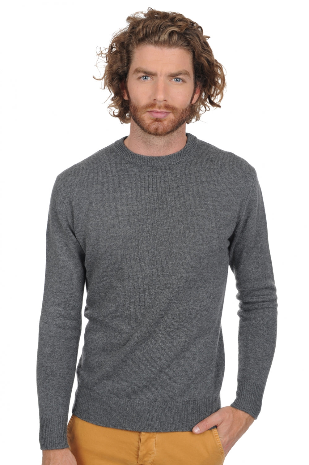 Nestor 4F Premium in cashmere uomo - premium graphite - Mahogany