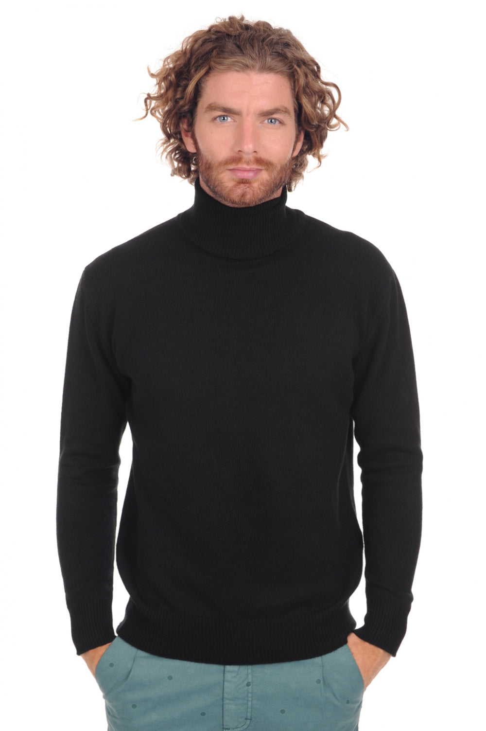 Maglione in cashmere, 100% Cashmere, uomo, collo a dolcevita, taglio dritto, maniche lunghe, fine, , Mahogany