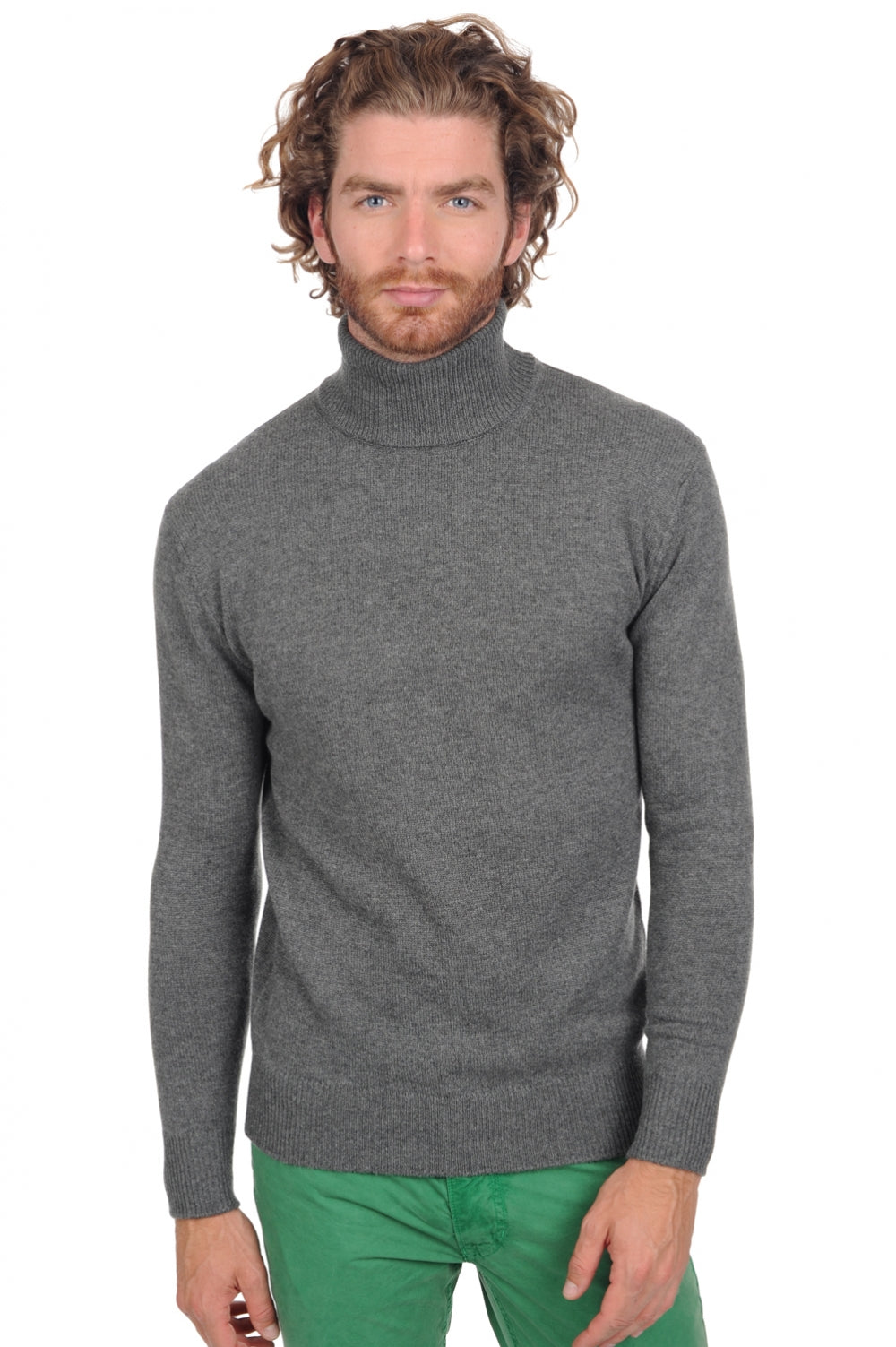 Edgar 4F Premium in cashmere uomo - premium graphite - Mahogany