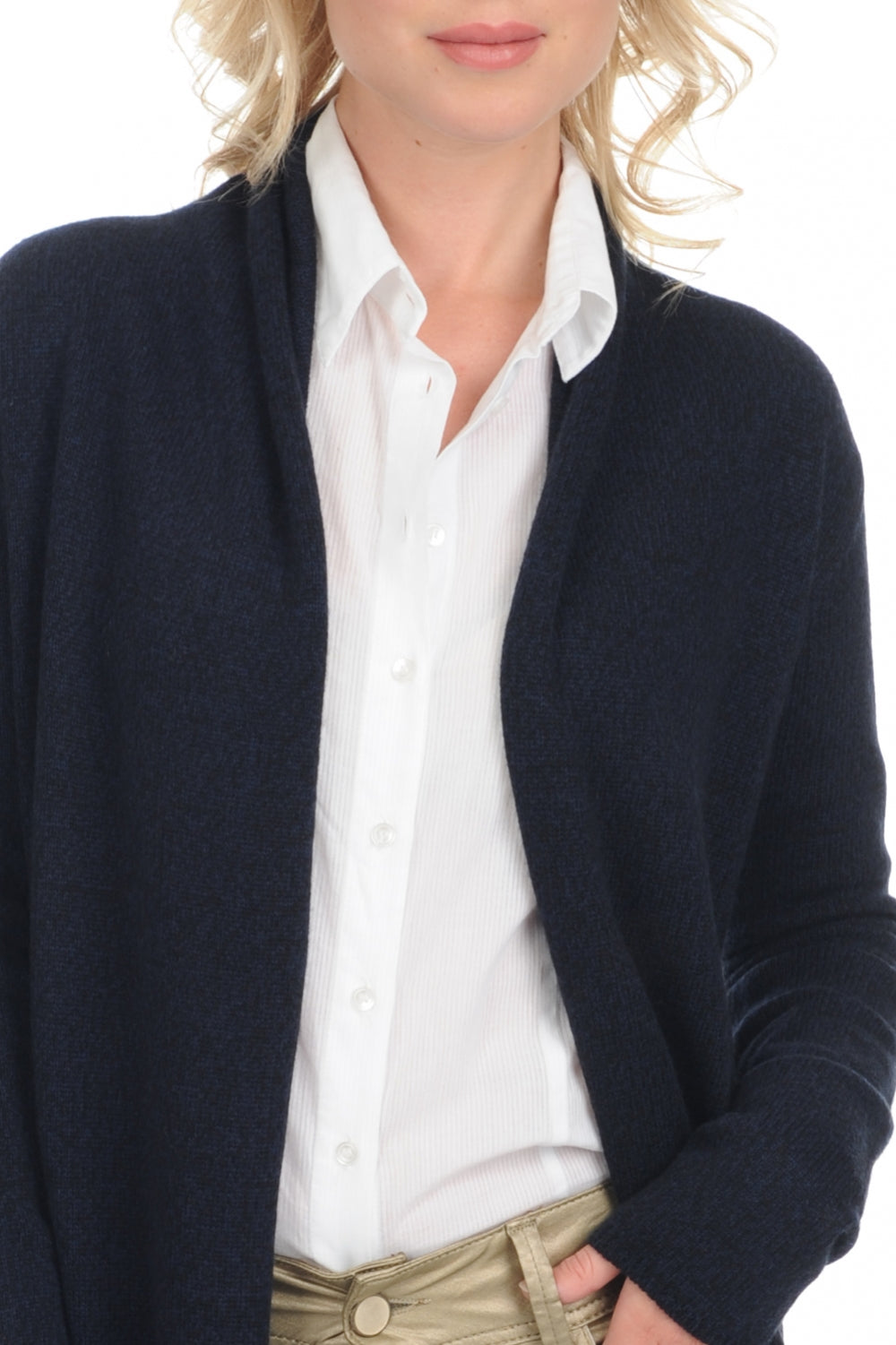 Fauve en cachemire femme - Vue 1 - Bleu noir - Mahogany
