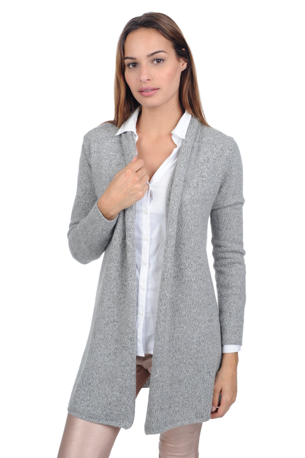 Fauve in cashmere donna - chinchilla - Mahogany