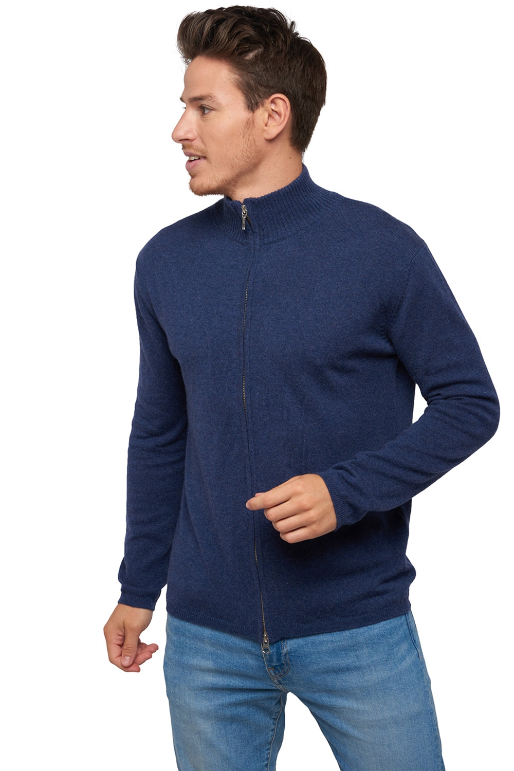 Elton in cashmere uomo - indigo - Mahogany