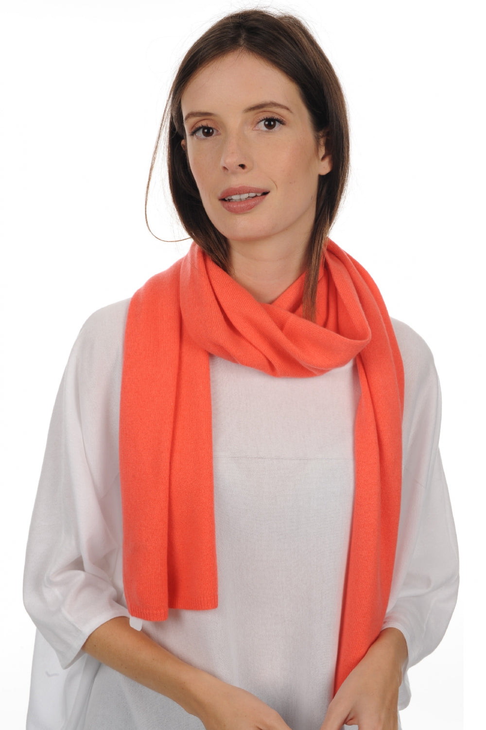 Ozone in cashmere misto - corallo luminoso - Mahogany