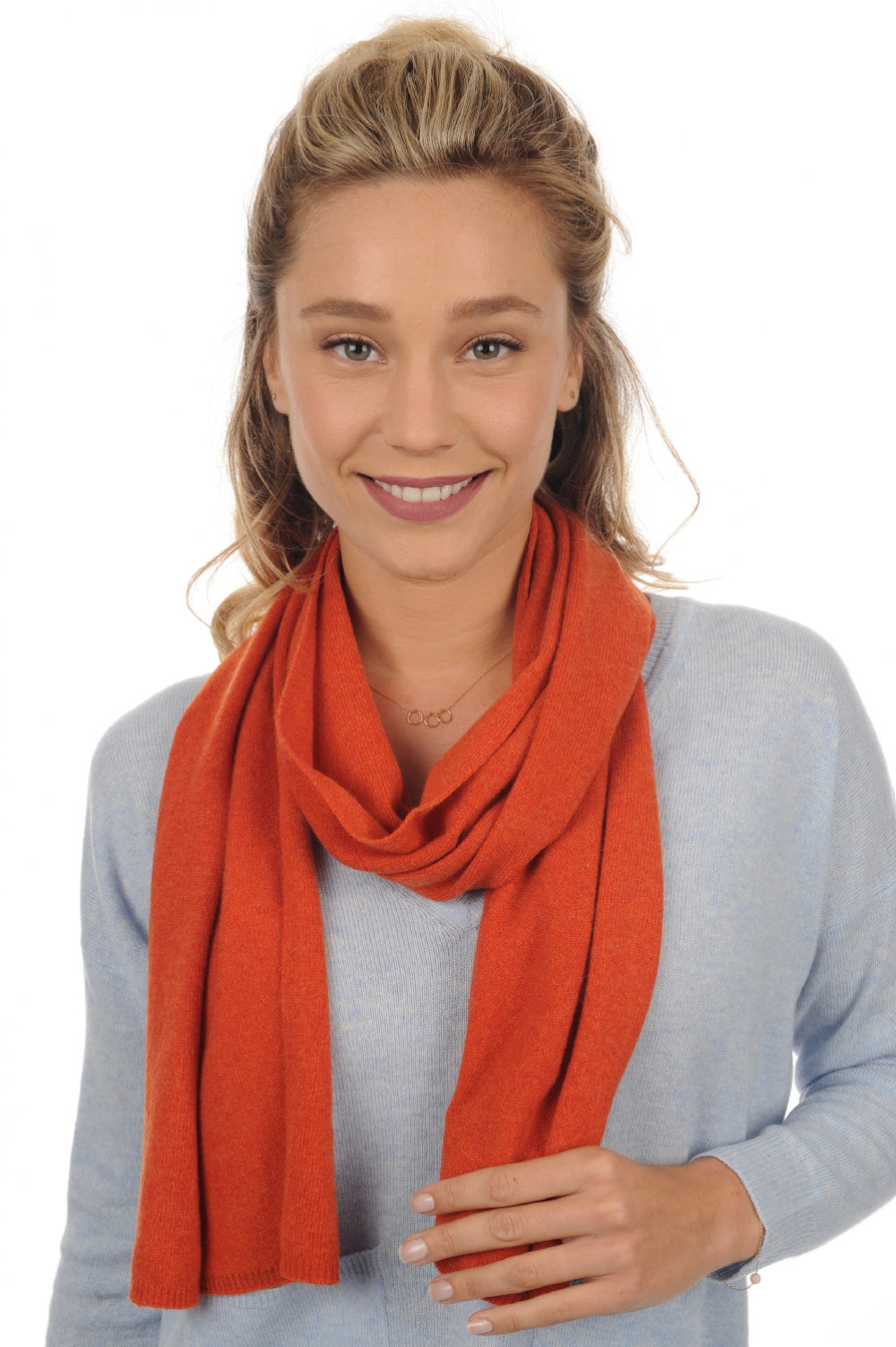Ozone in cashmere misto - paprika - Mahogany