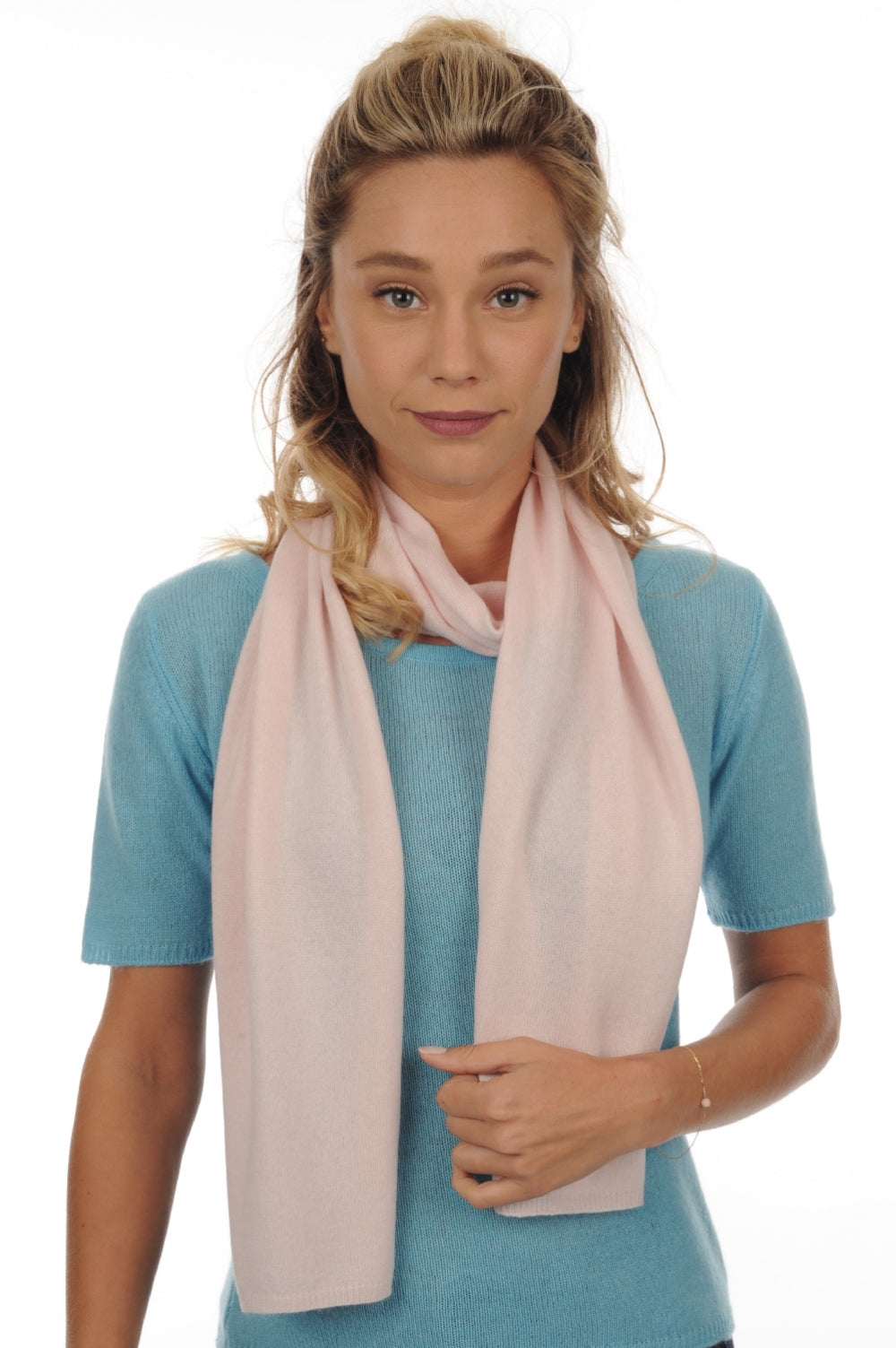 Ozone in cashmere misto - rosa pallido - Mahogany