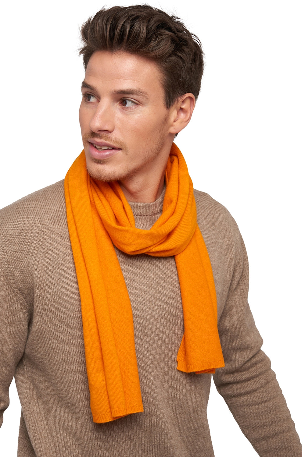 Ozone in cashmere misto - arancione - Mahogany