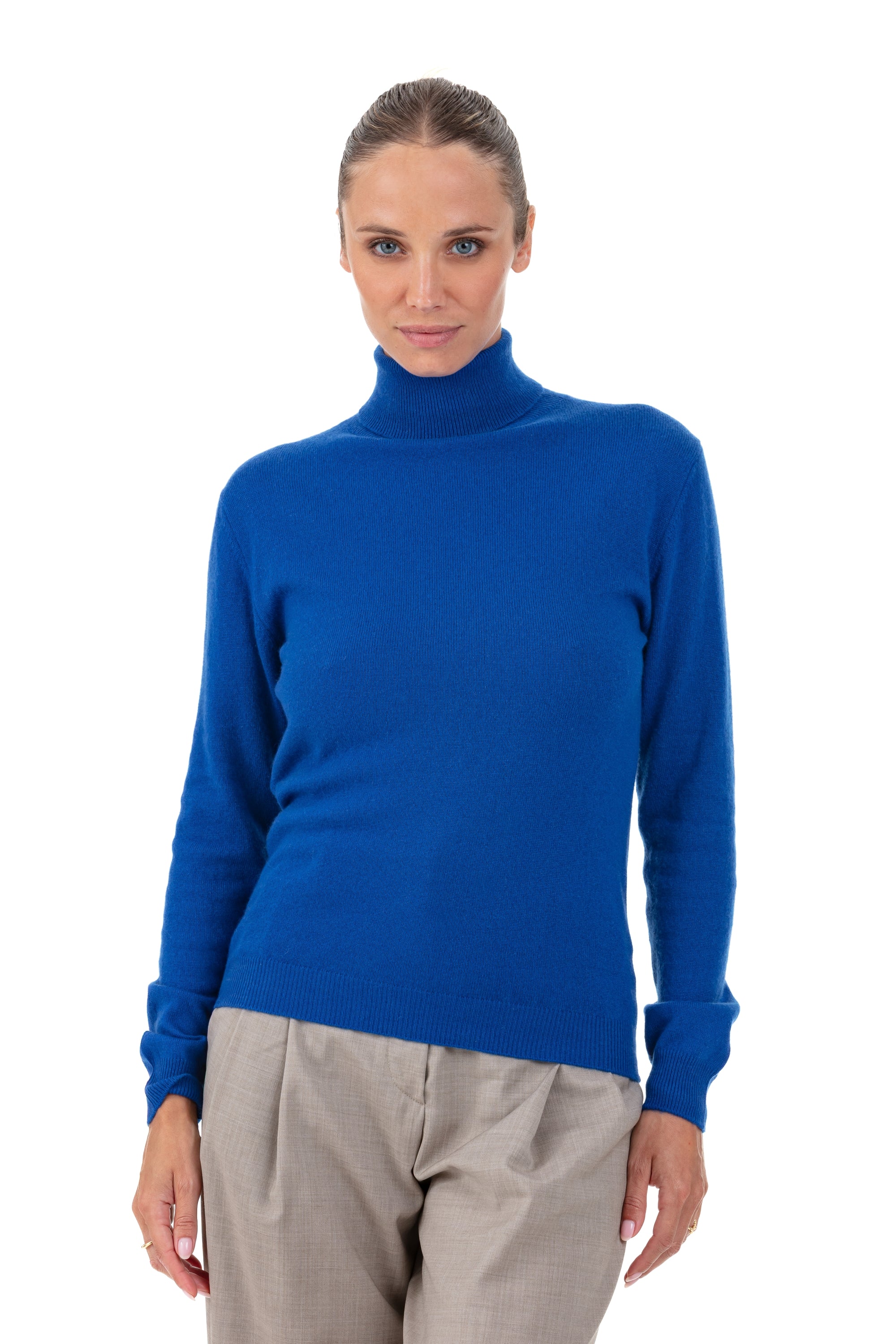 Tale in cashmere donna - blu lapislazzuli - Mahogany