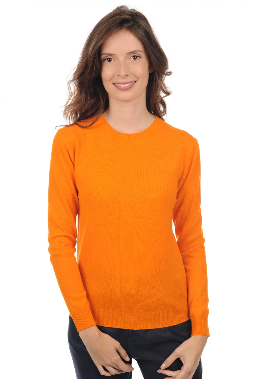 Thalia in cashmere da donna - arancione - Mahogany