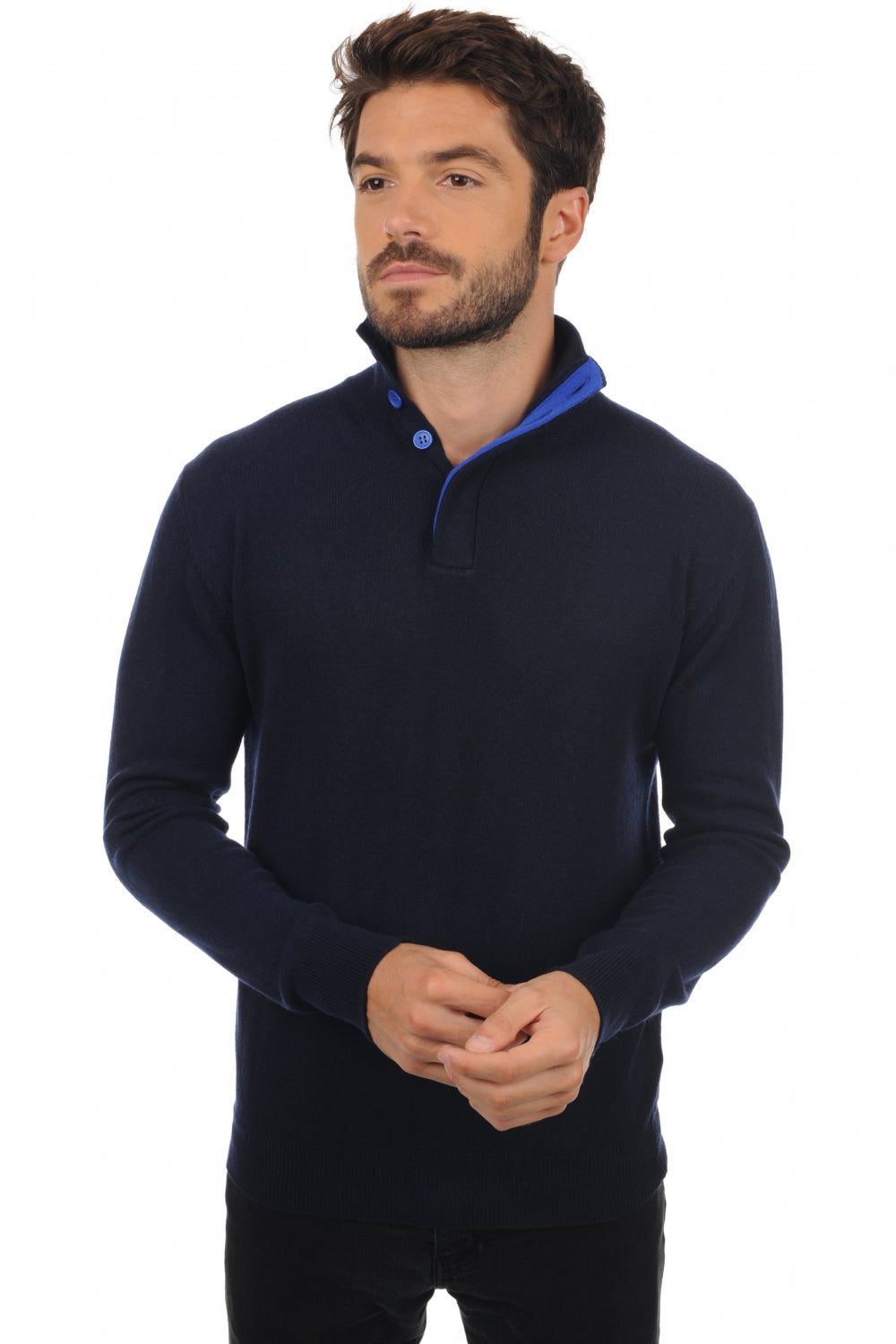 Gauvain in cashmere uomo - blu marino scuro / blu lapislazzuli - Mahogany
