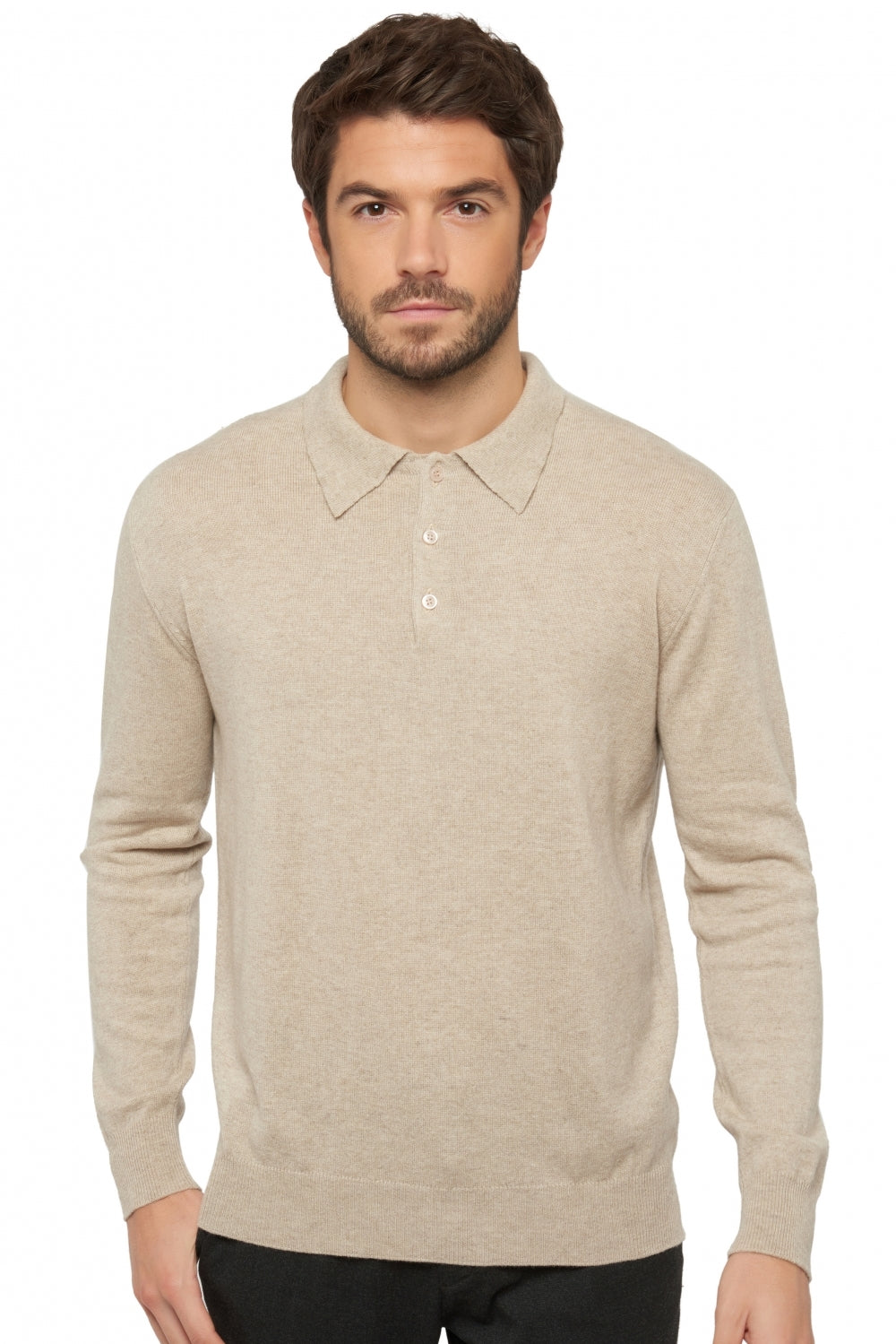 Alexandre Premium in cashmere uomo - pema natural - Mahogany