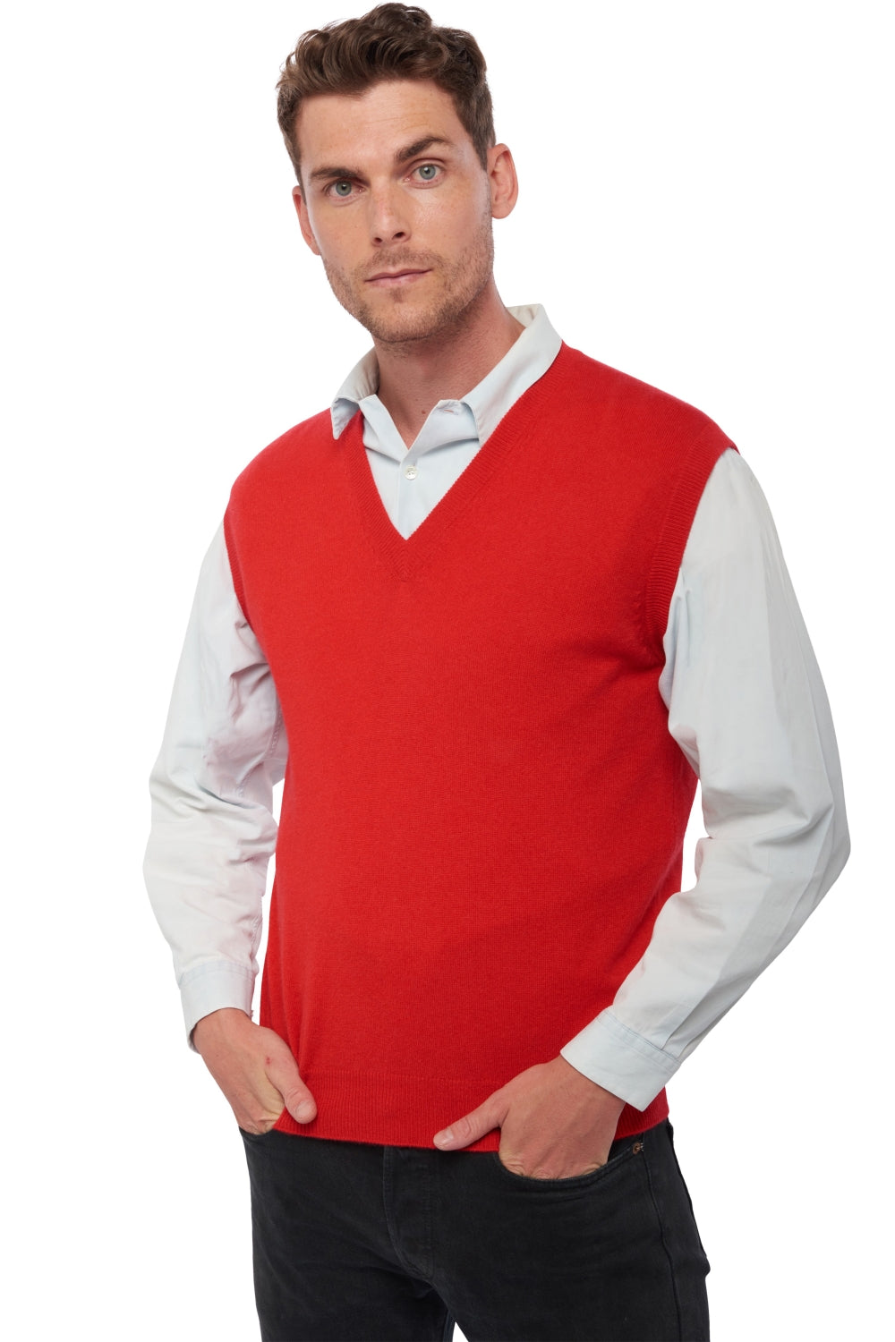 Balthazar in cashmere uomo - rosso - Mahogany