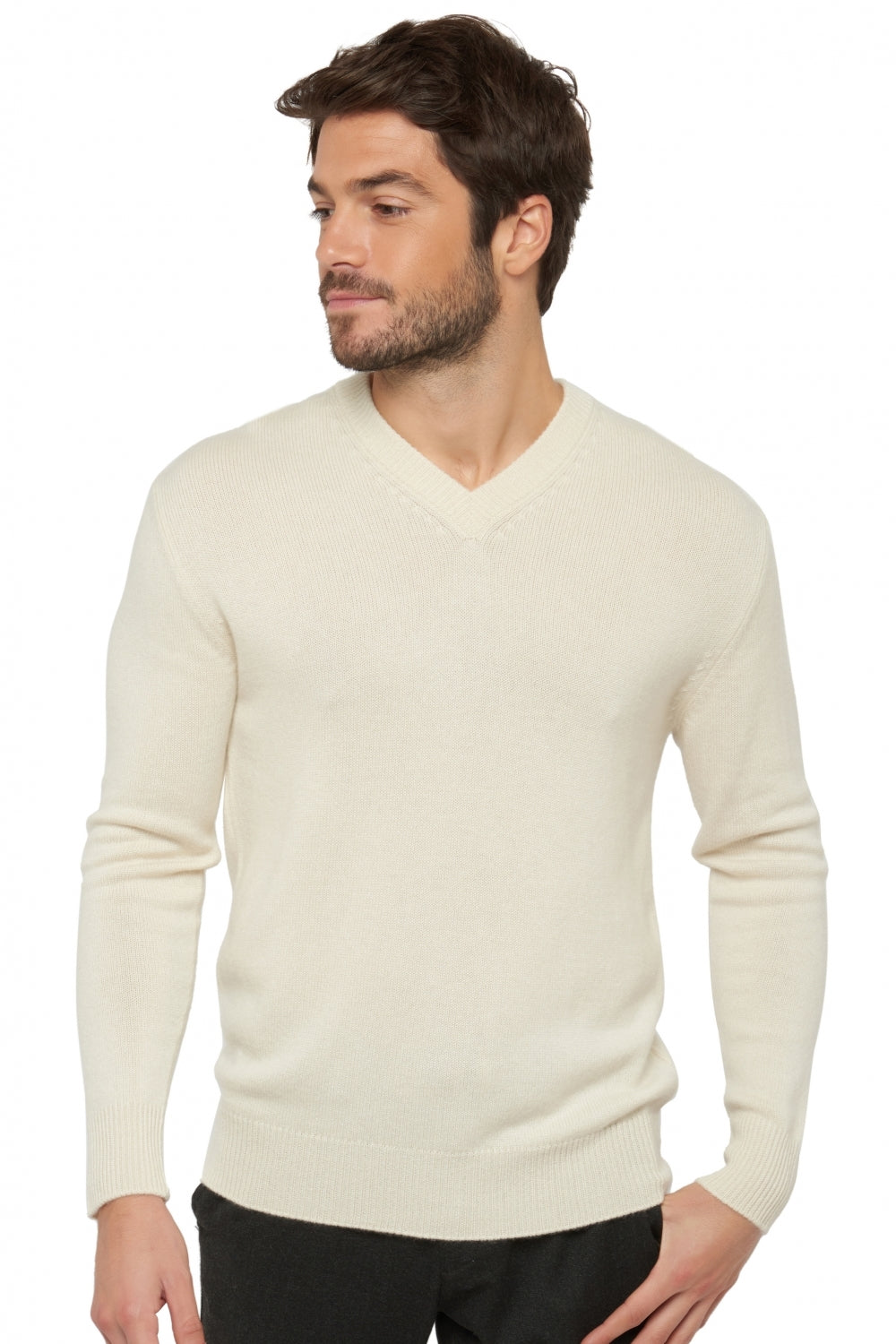 Hippolyte 4F Premium in cashmere uomo - tenzin natural - Mahogany