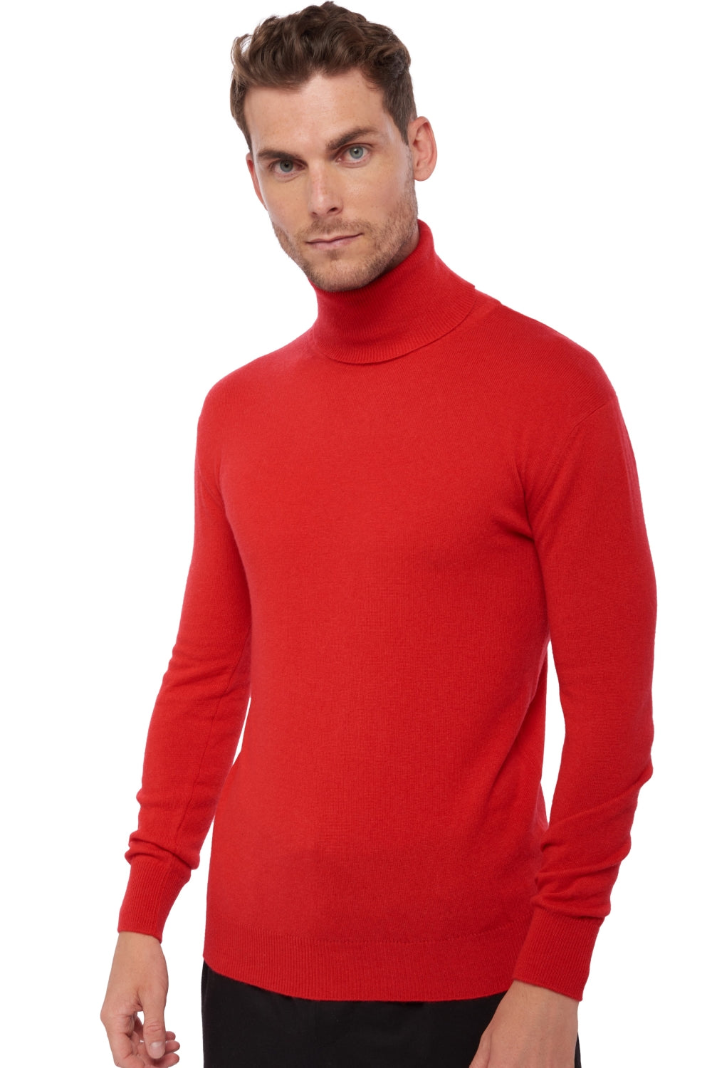 Preston in cashmere uomo - rosso - Mahogany
