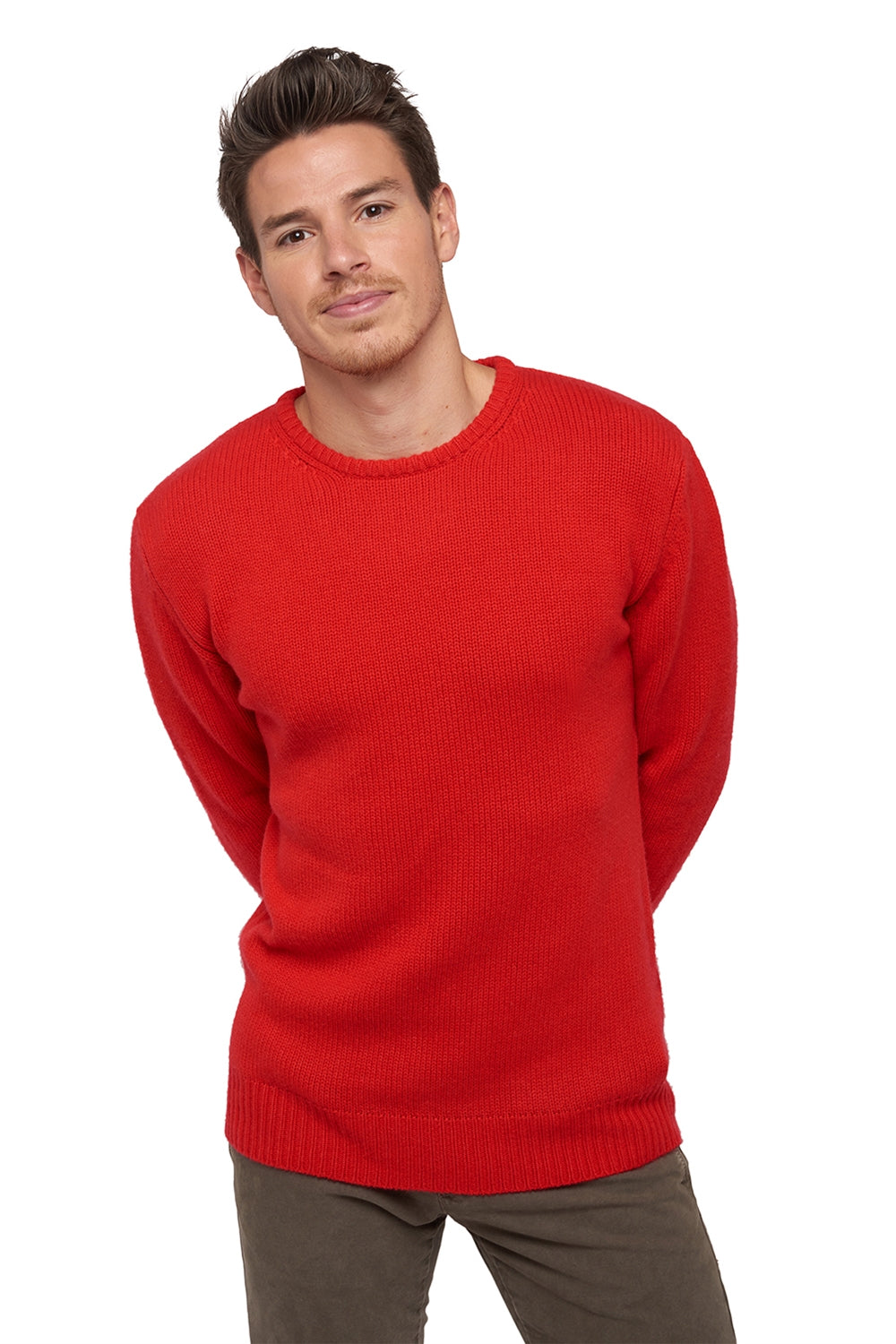 Bilal in cashmere uomo - rosso - Mahogany