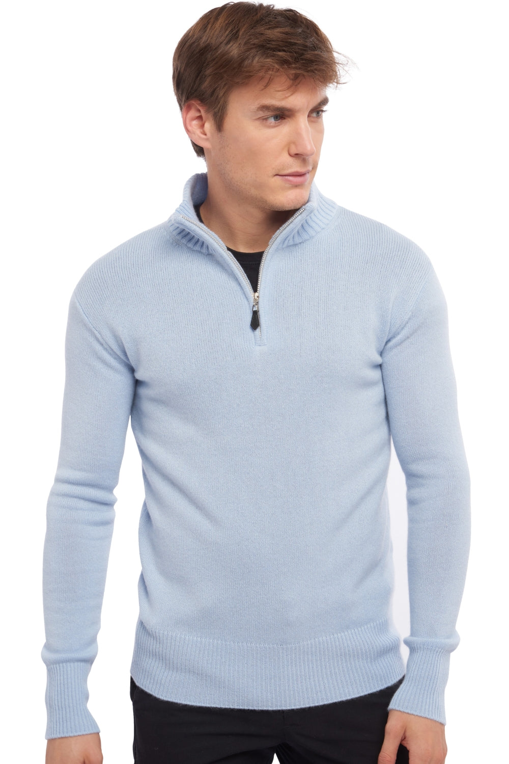 Donovan in cashmere da uomo - celeste - Mahogany