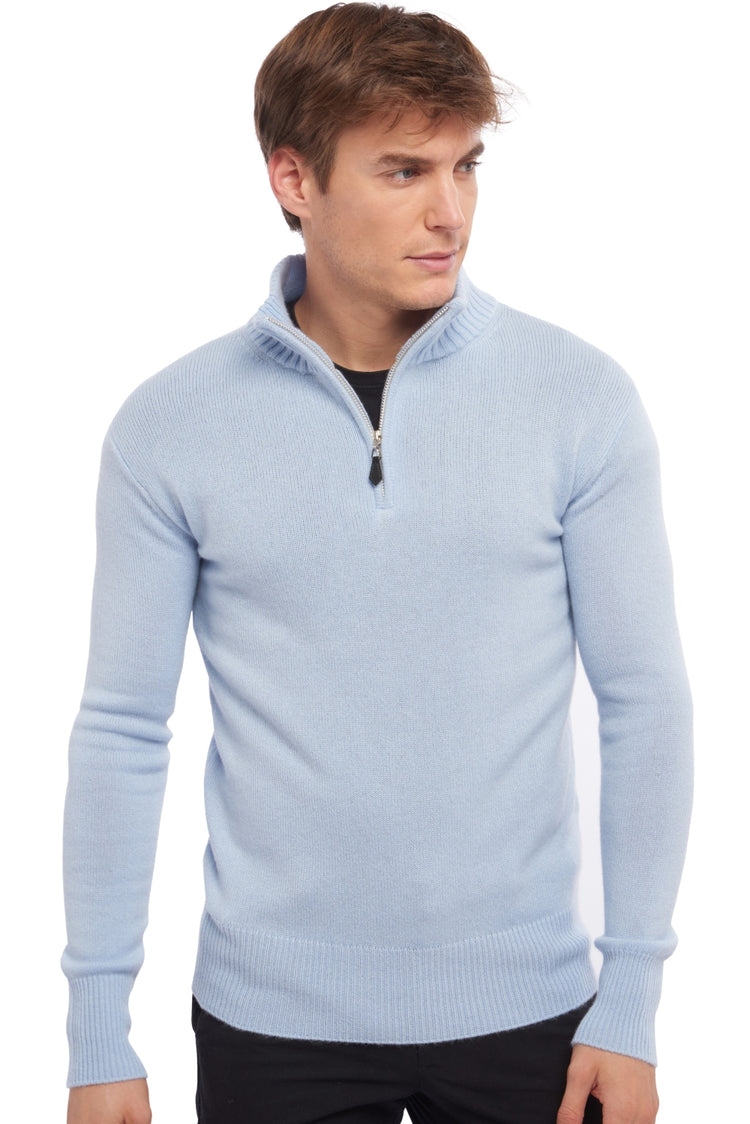 Donovan in cashmere da uomo - celeste - Mahogany