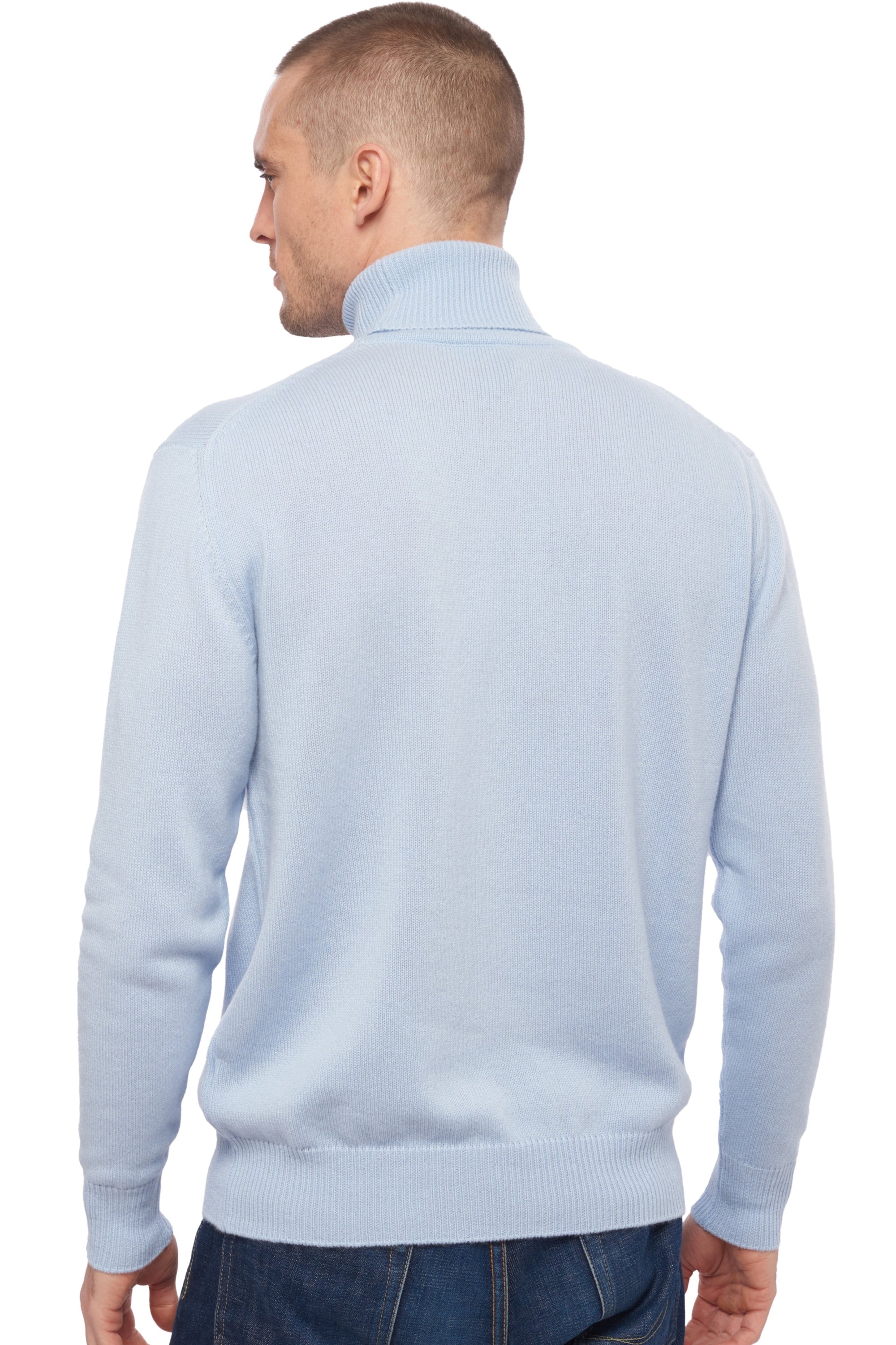 Edgar 4F en cachemire homme - Vue 1 - ciel - Mahogany