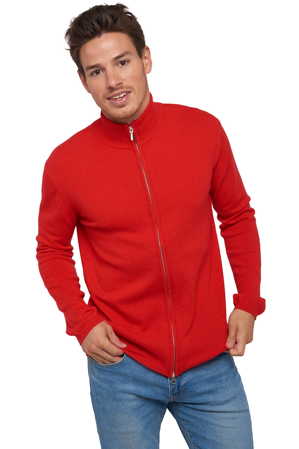 Elton in cashmere uomo - rosso - Mahogany