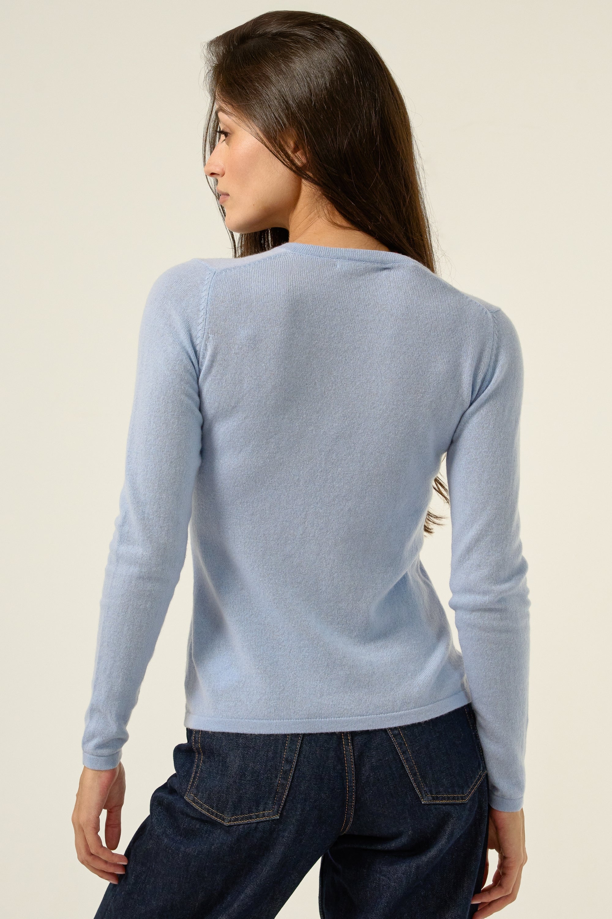 Emma in cashmere donna - Vista 3 - ciel - Mahogany