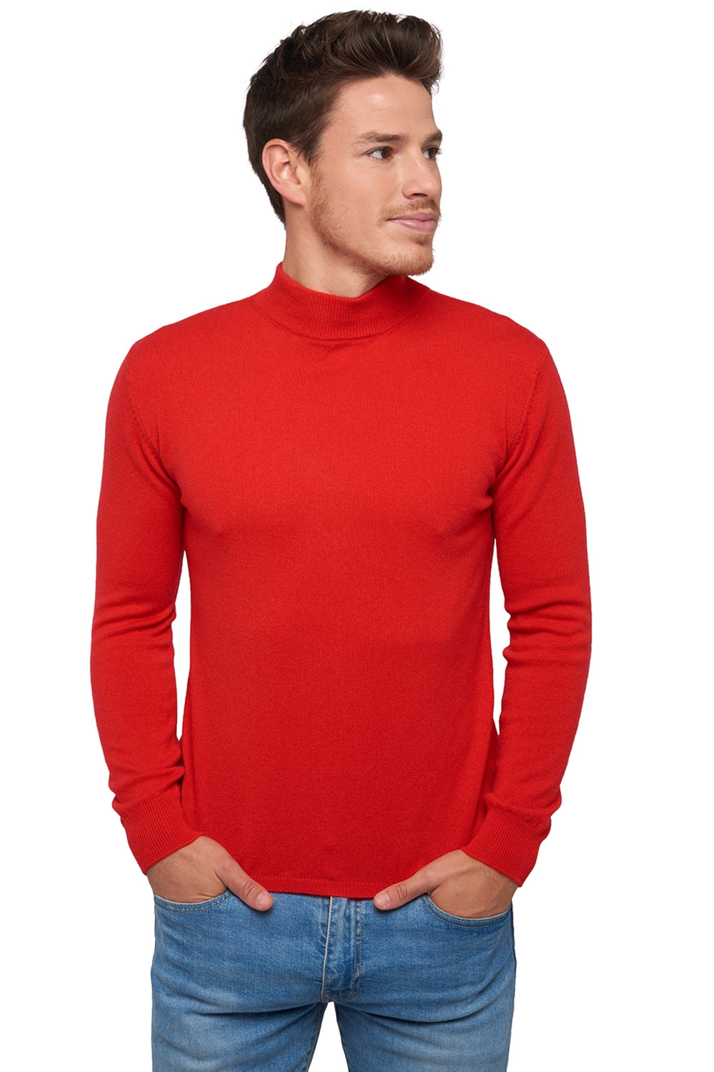 Frederic in cashmere uomo - rosso - Mahogany