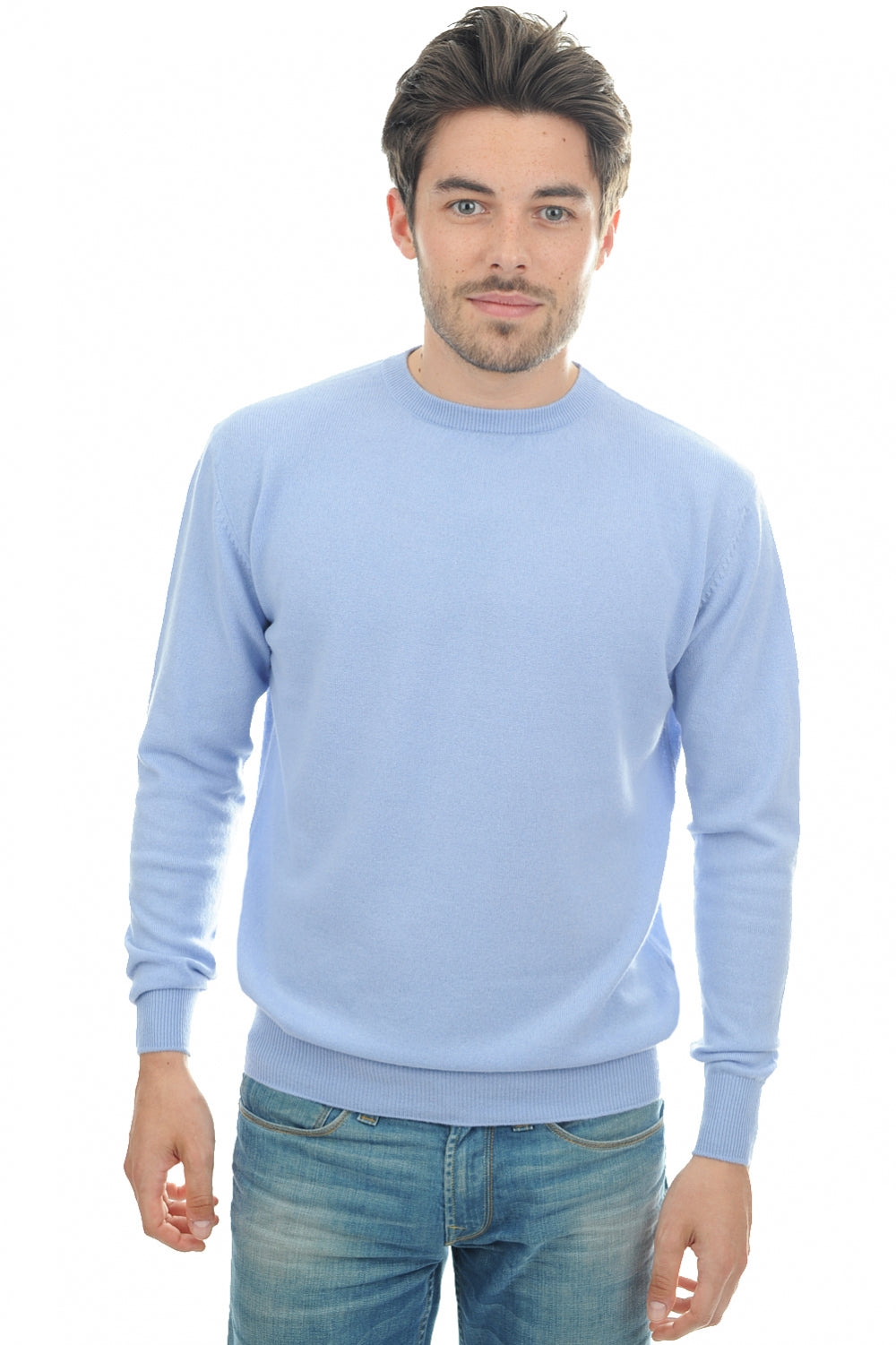 Nestor in cashmere uomo - celeste - Mahogany