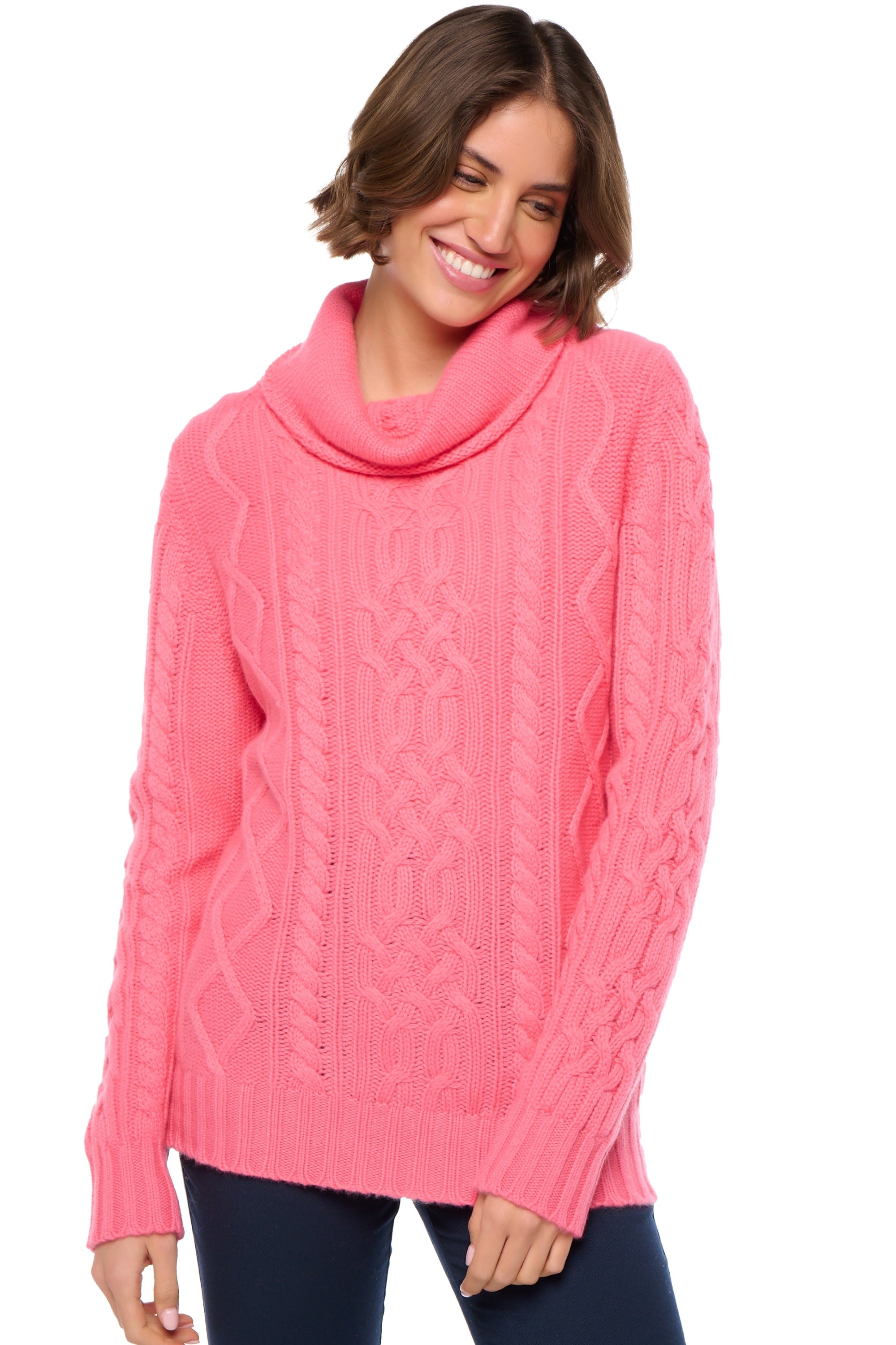 Wynona in cashmere donna - blushing - Mahogany