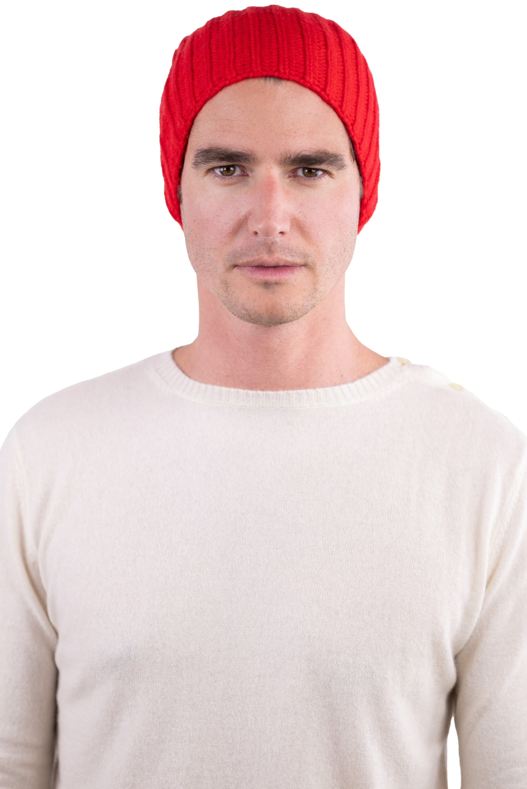 Youpie in cashmere misto - rosso - Mahogany