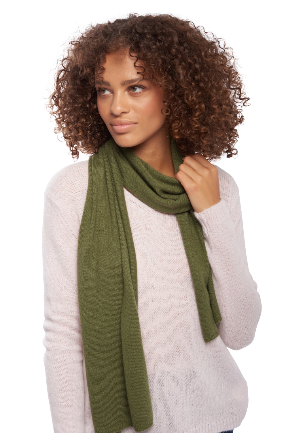 Ozone in cashmere misto - kaki - Mahogany