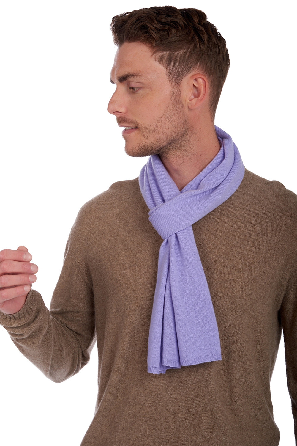 Ozone in cashmere misto - viola - Mahogany