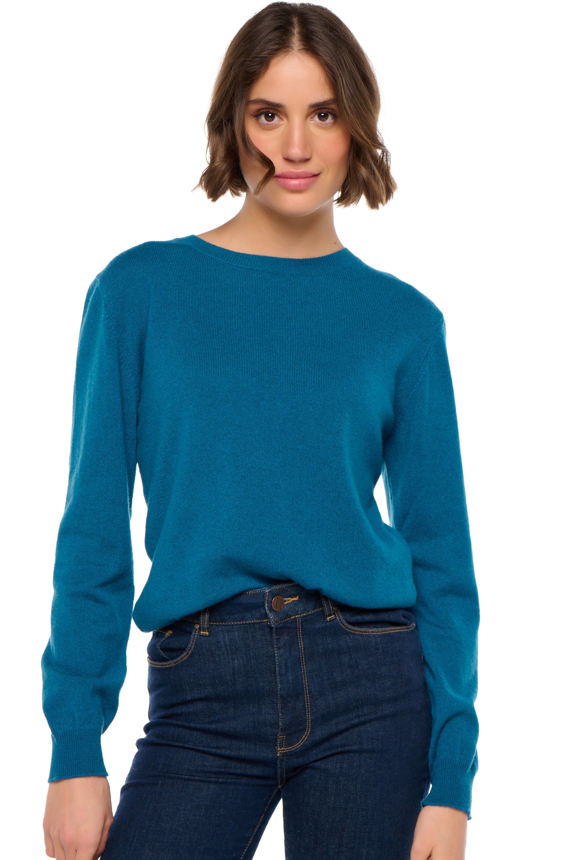 Raison in cashmere donna - blu anatra - Mahogany