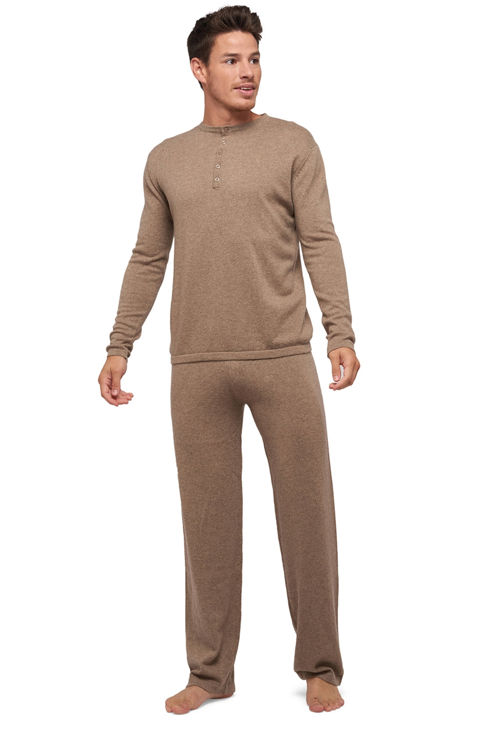Adam in cashmere uomo - natural brown - Mahogany