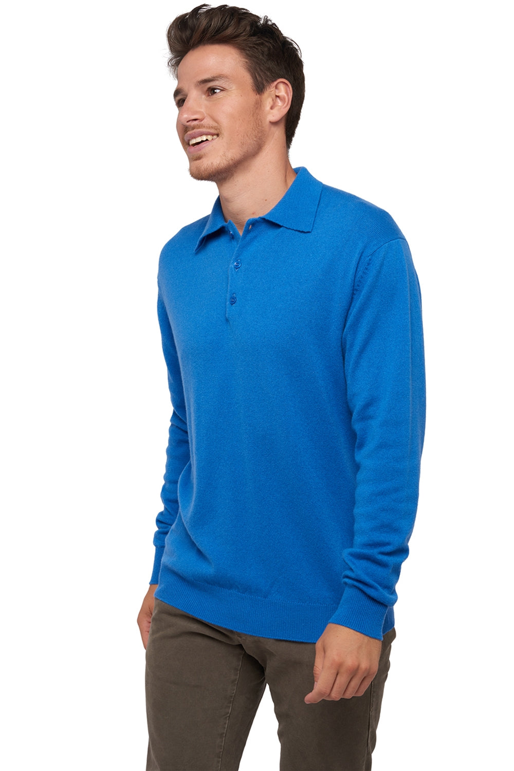 Alexandre in cashmere uomo - tetbury blue - Mahogany