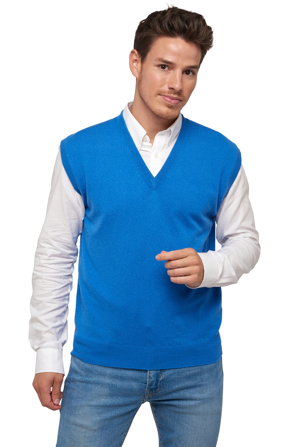 Balthazar in cashmere uomo - tetbury blue - Mahogany