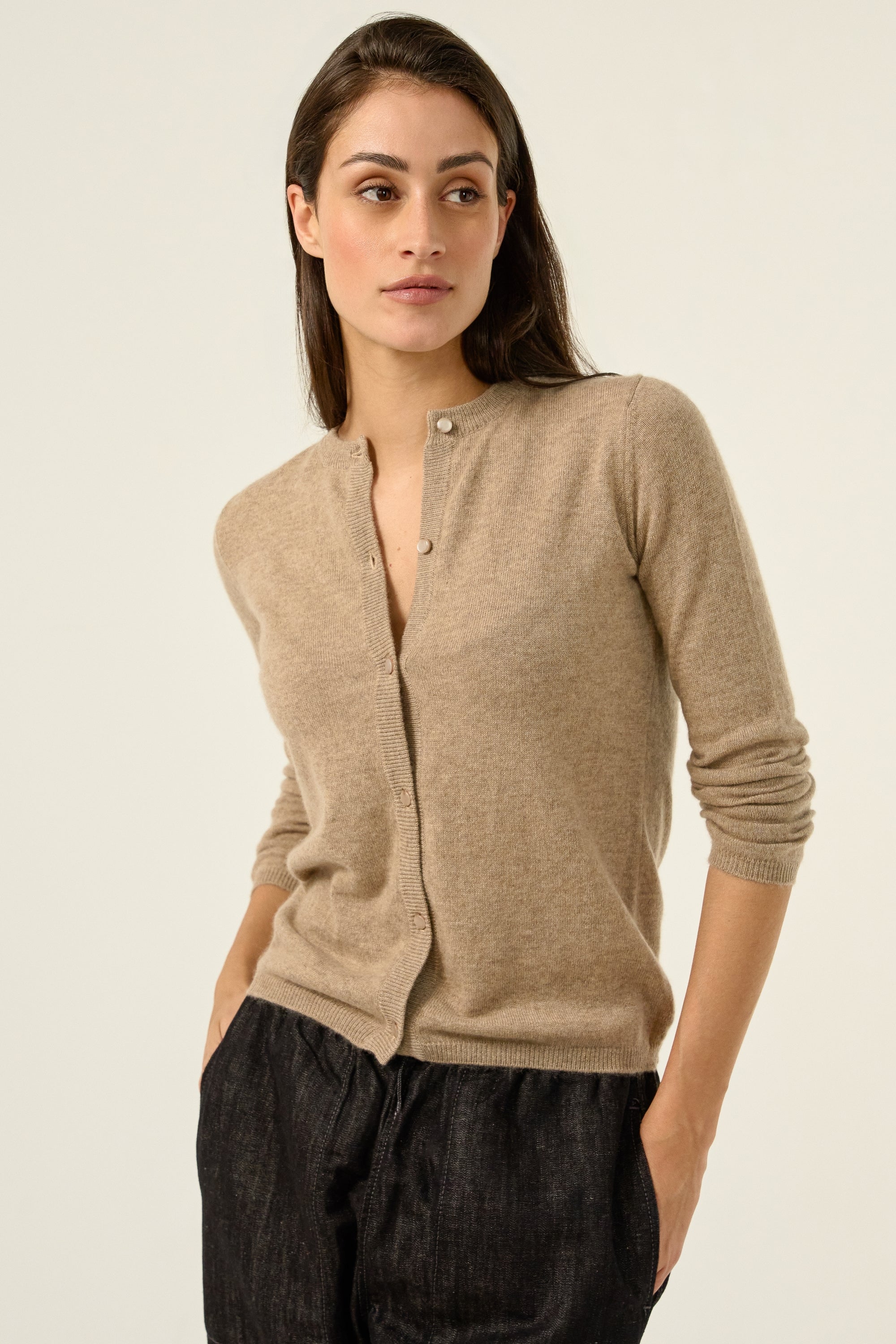 Chloe in cashmere donna - natural brown - Mahogany
