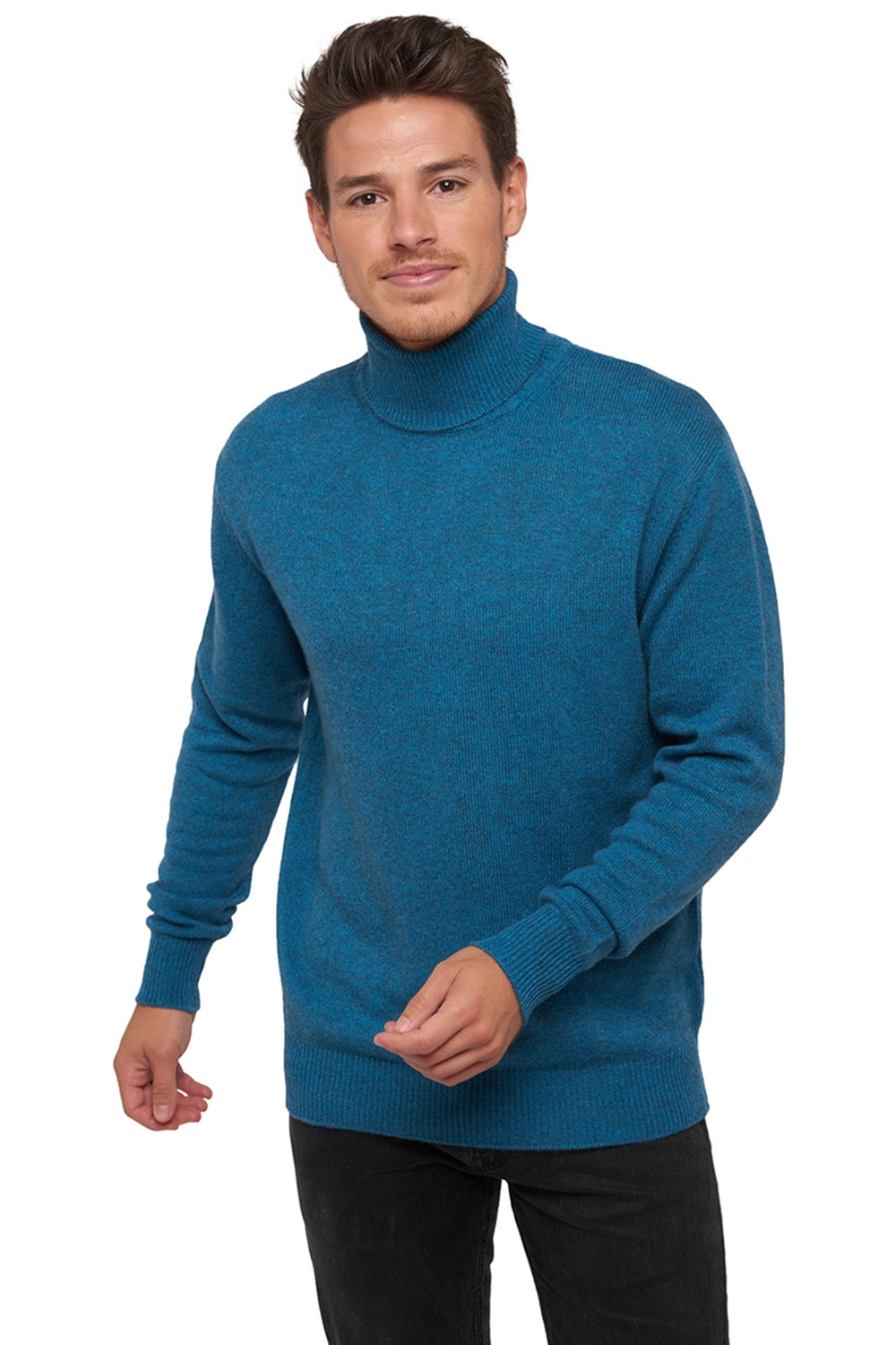 Edgar 4F in cashmere uomo - manor blue - Mahogany