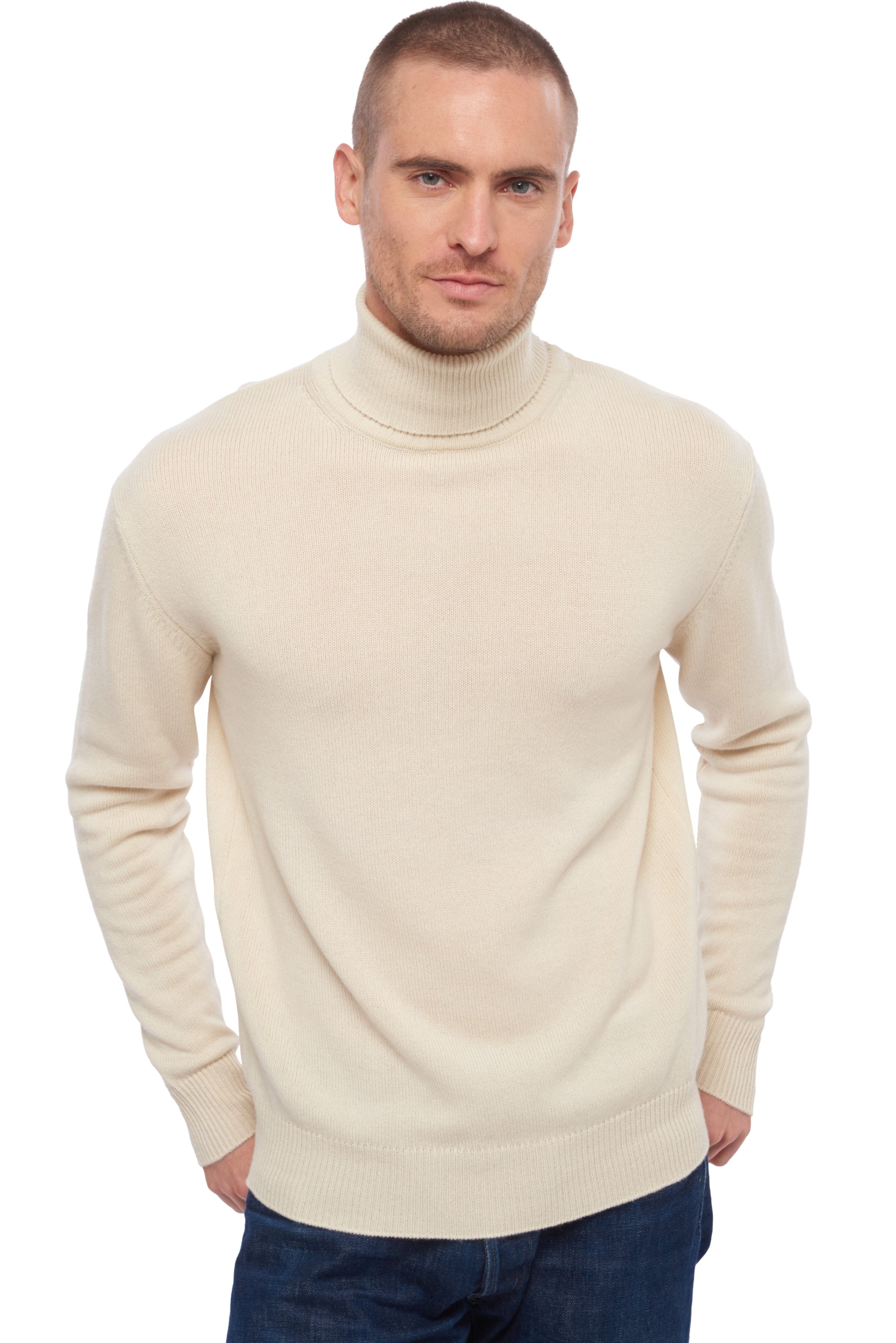Edgar 4F in cashmere uomo - natural écru - Mahogany