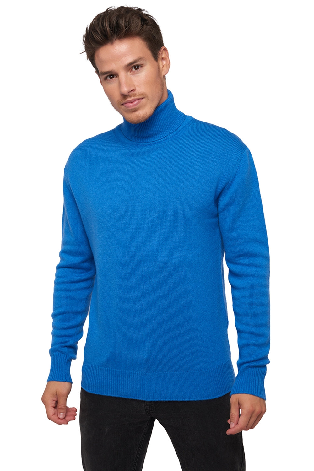 Edgar 4F in cashmere uomo - tetbury blue - Mahogany