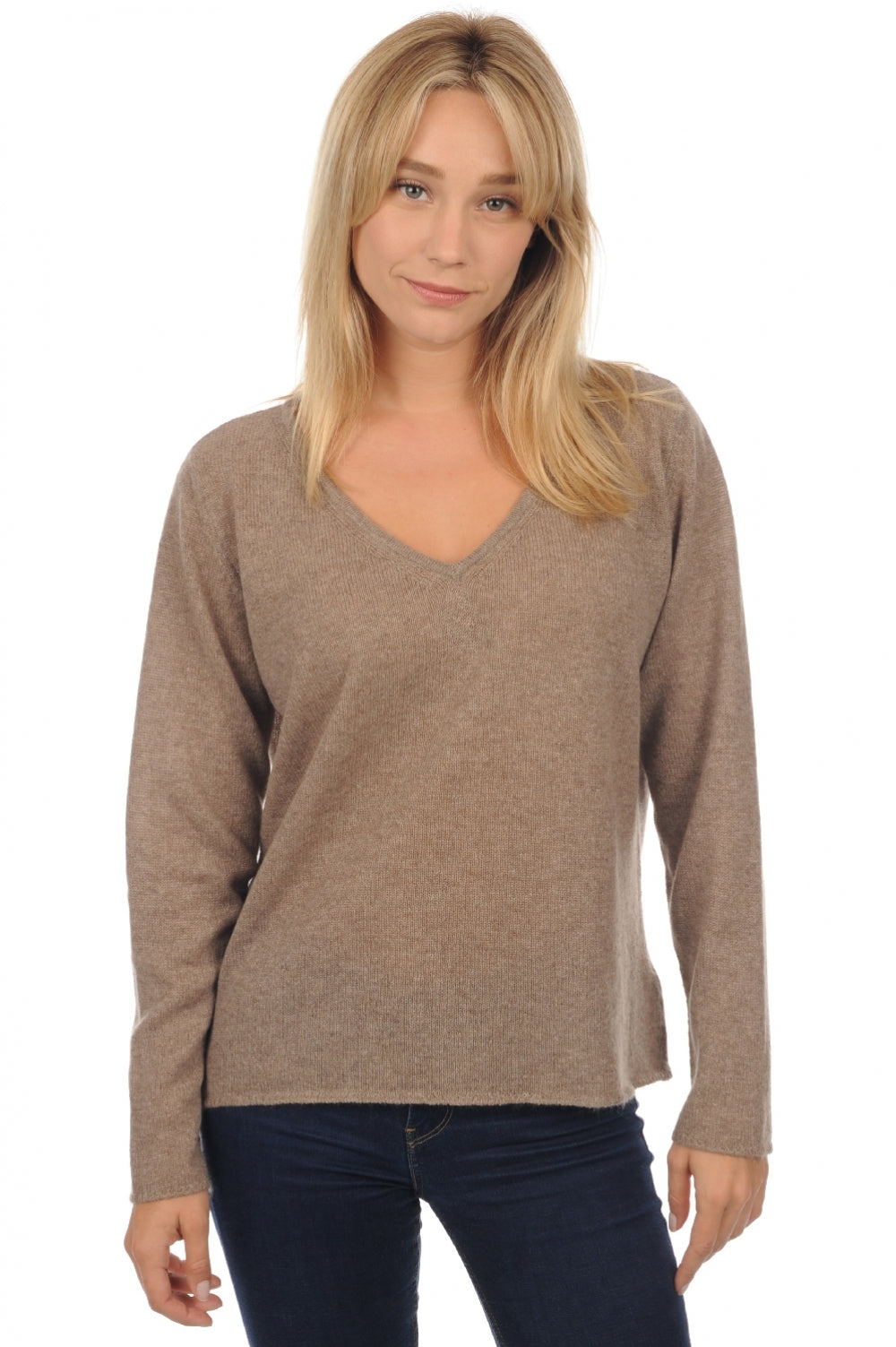 Flavie in cashmere donna - natural brown - Mahogany