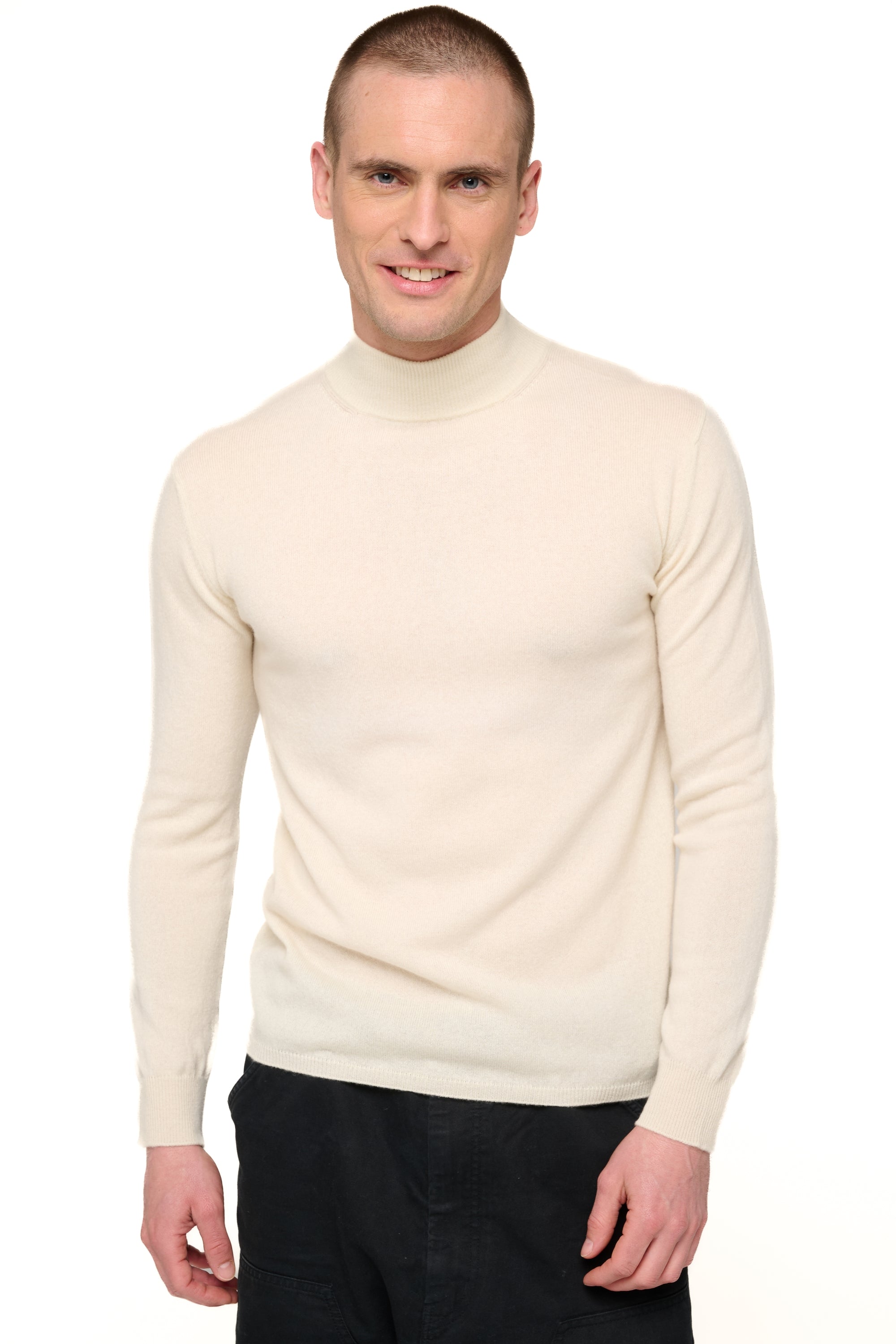 Frederic in cashmere uomo - natural écru - Mahogany