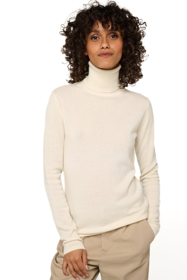 Jade in cashmere donna - écru naturale - Mahogany