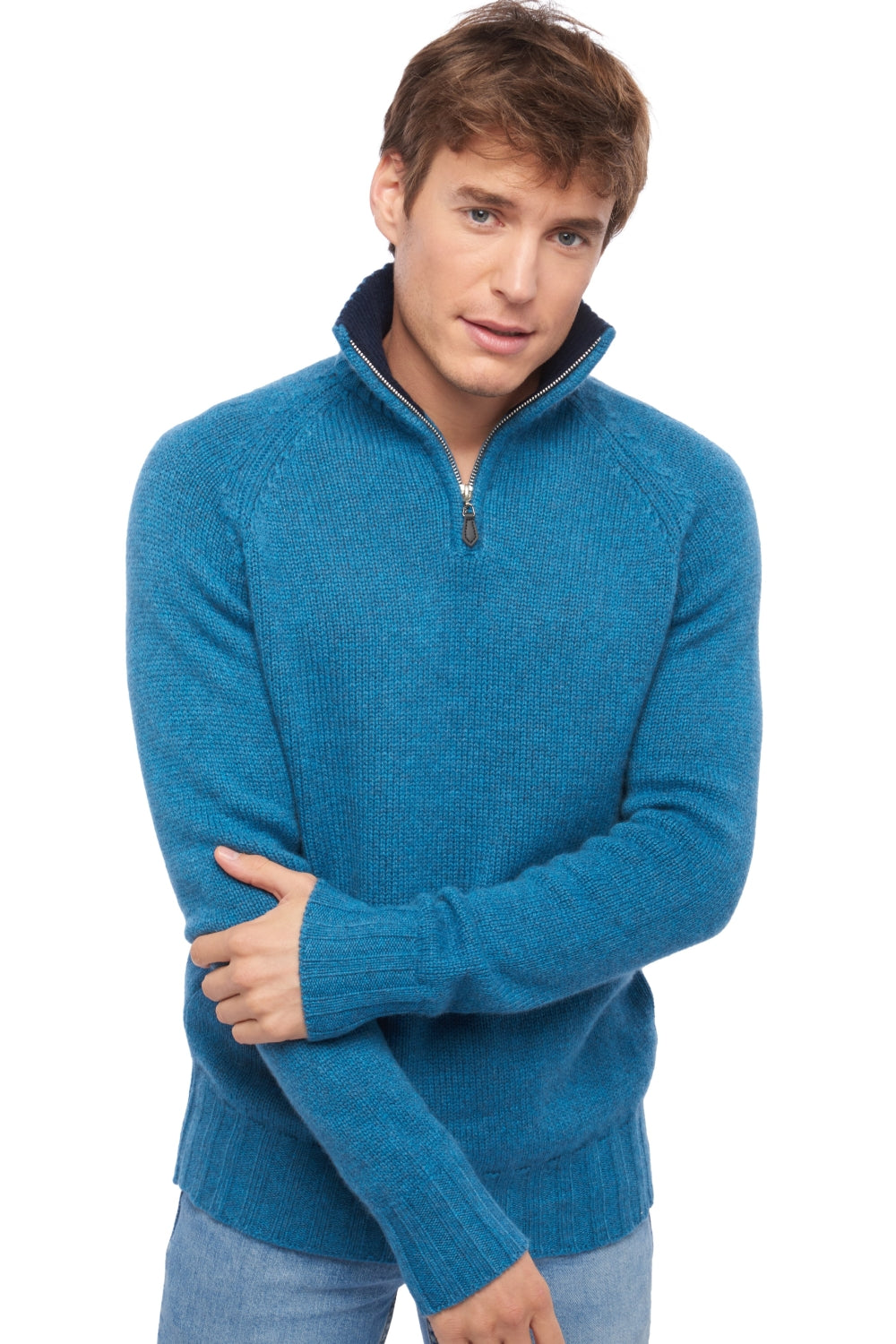 Olivier in cashmere uomo - manor blue / blu marino scuro - Mahogany