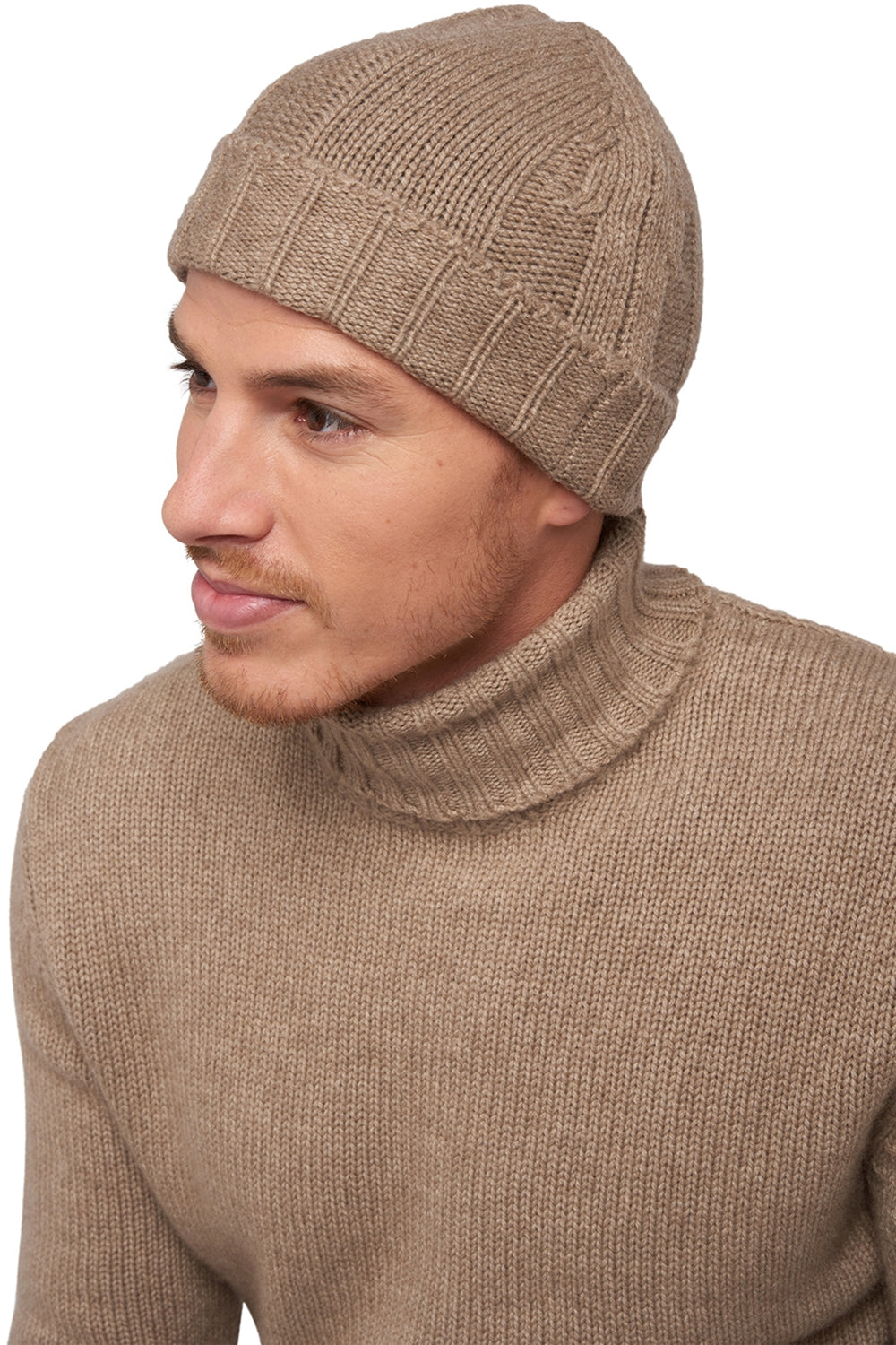 Ted in cashmere uomo - natural brown - Mahogany