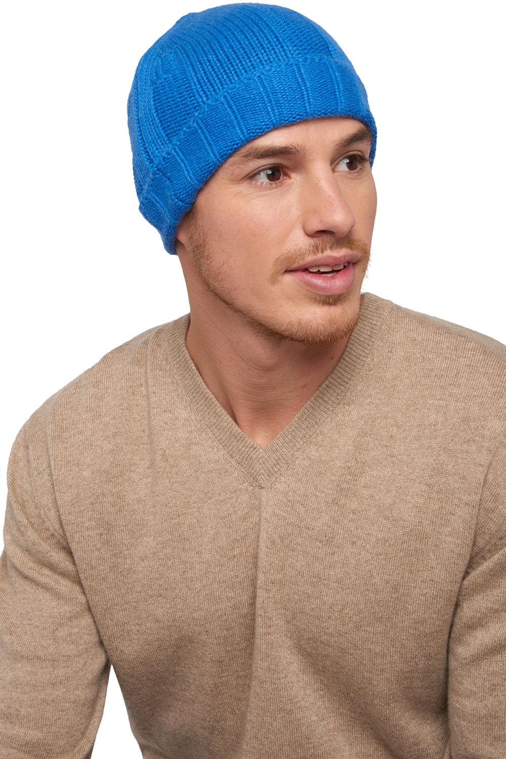 Ted in cashmere uomo - tetbury blue - Mahogany