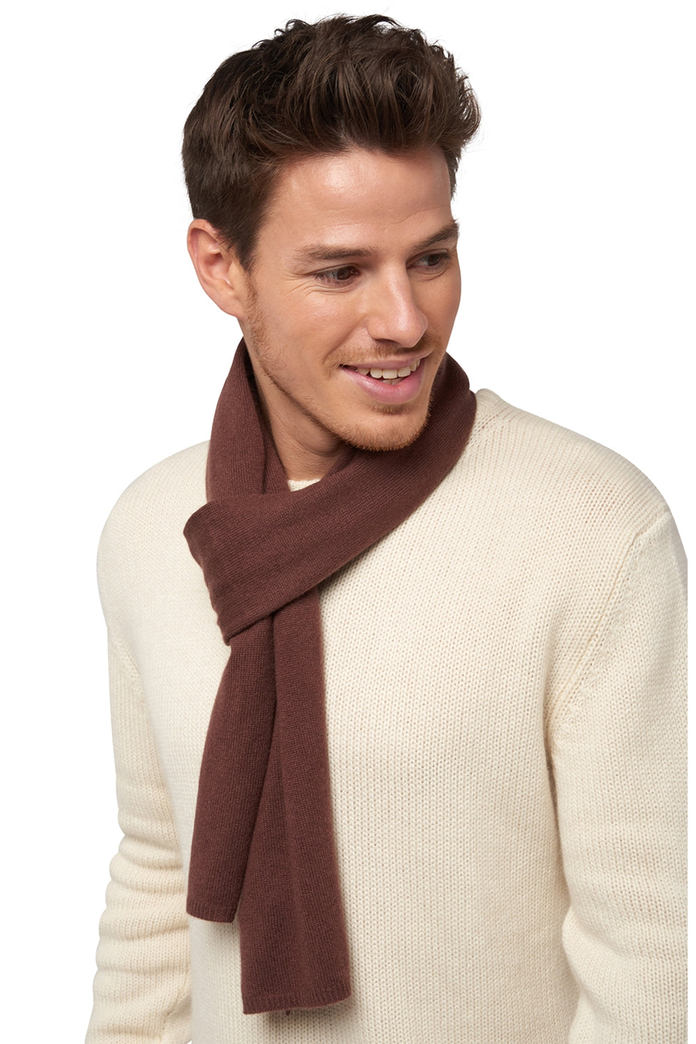 Ozone in cashmere misto - chocobrown - Mahogany