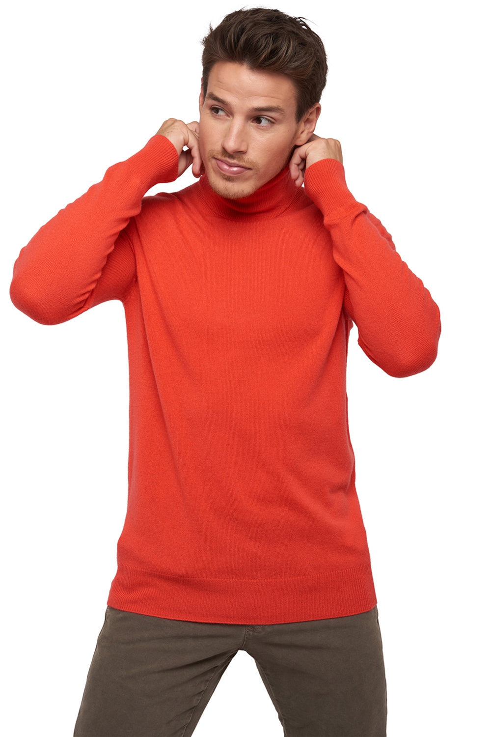 Tarry in cashmere uomo - pinkorange - Mahogany
