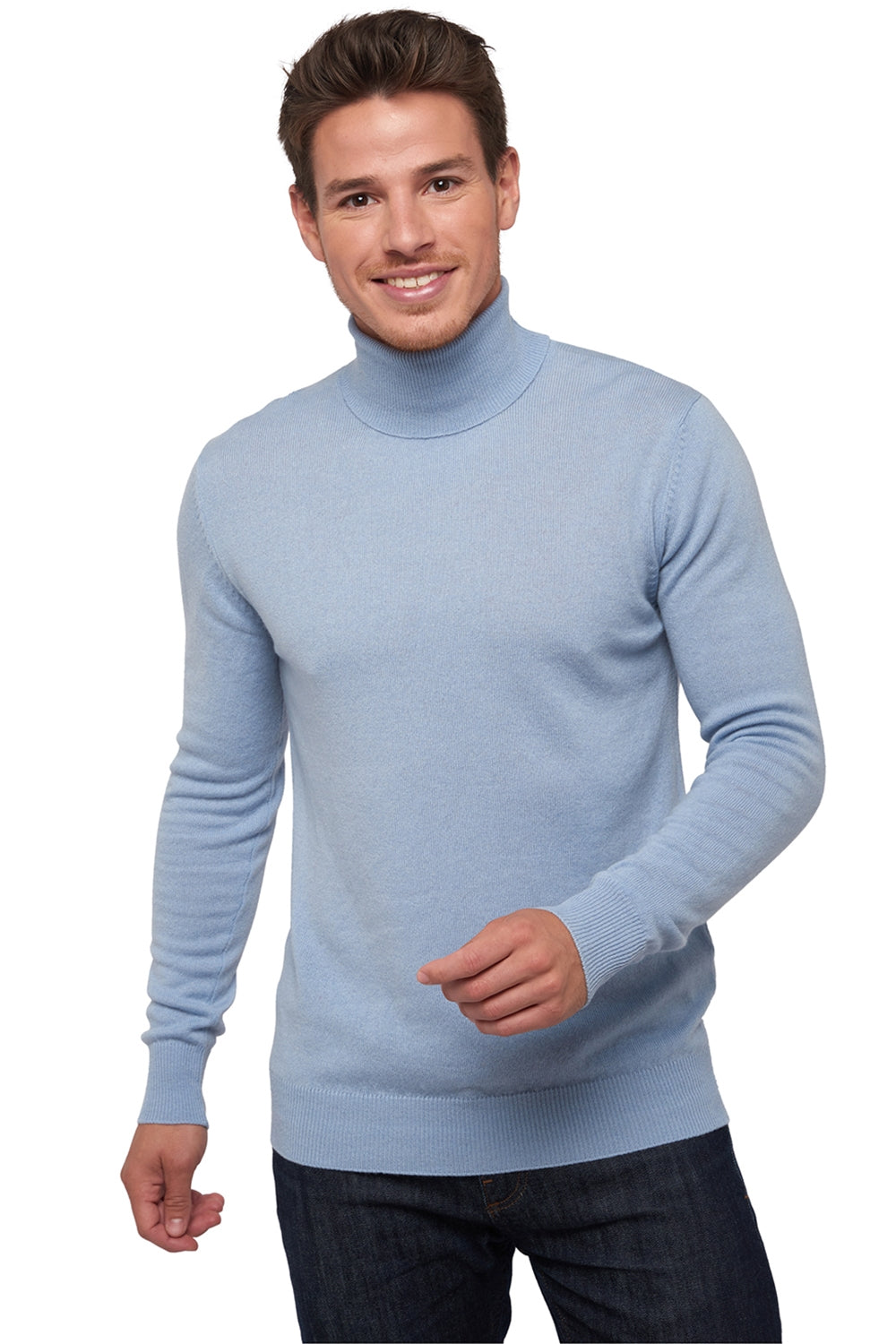 Tarry in cashmere uomo - sky blue - Mahogany