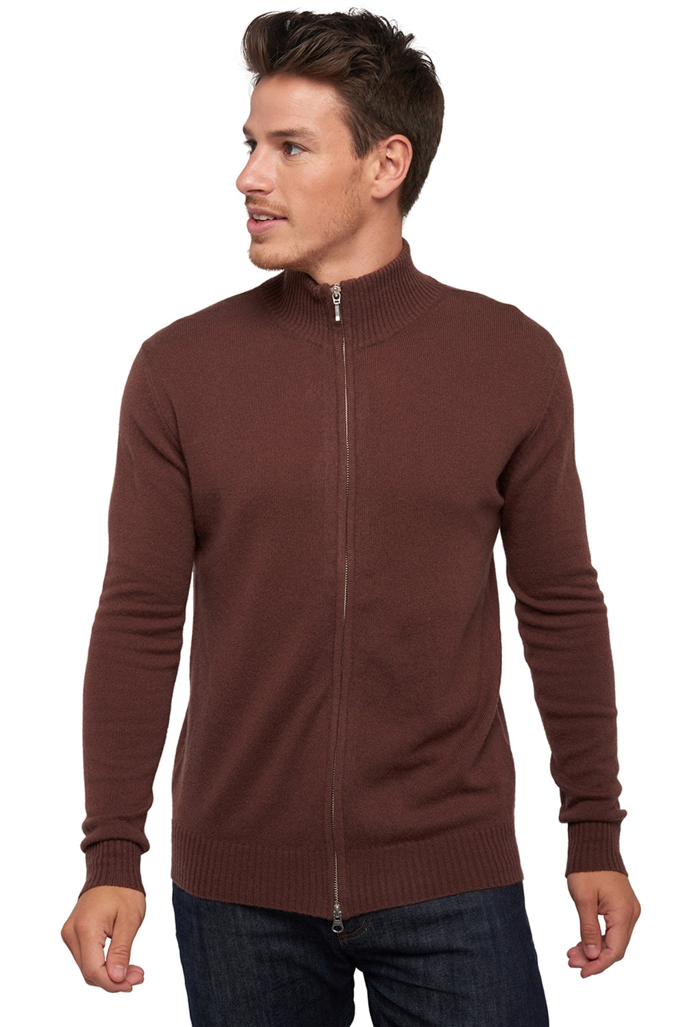 Thobias in cashmere uomo - chocobrown - Mahogany