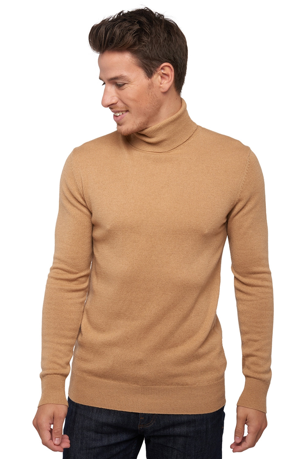 Tarry in cashmere uomo - camel - Mahogany
