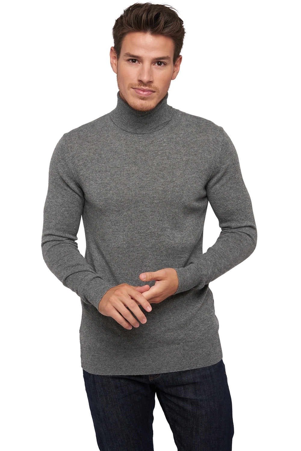 Tarry in cashmere uomo - grigio melange - Mahogany