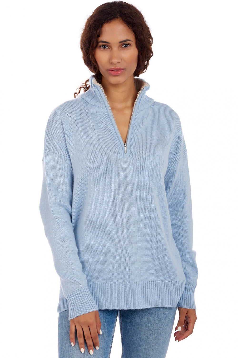 Alizette in cashmere donna - ciel - Mahogany